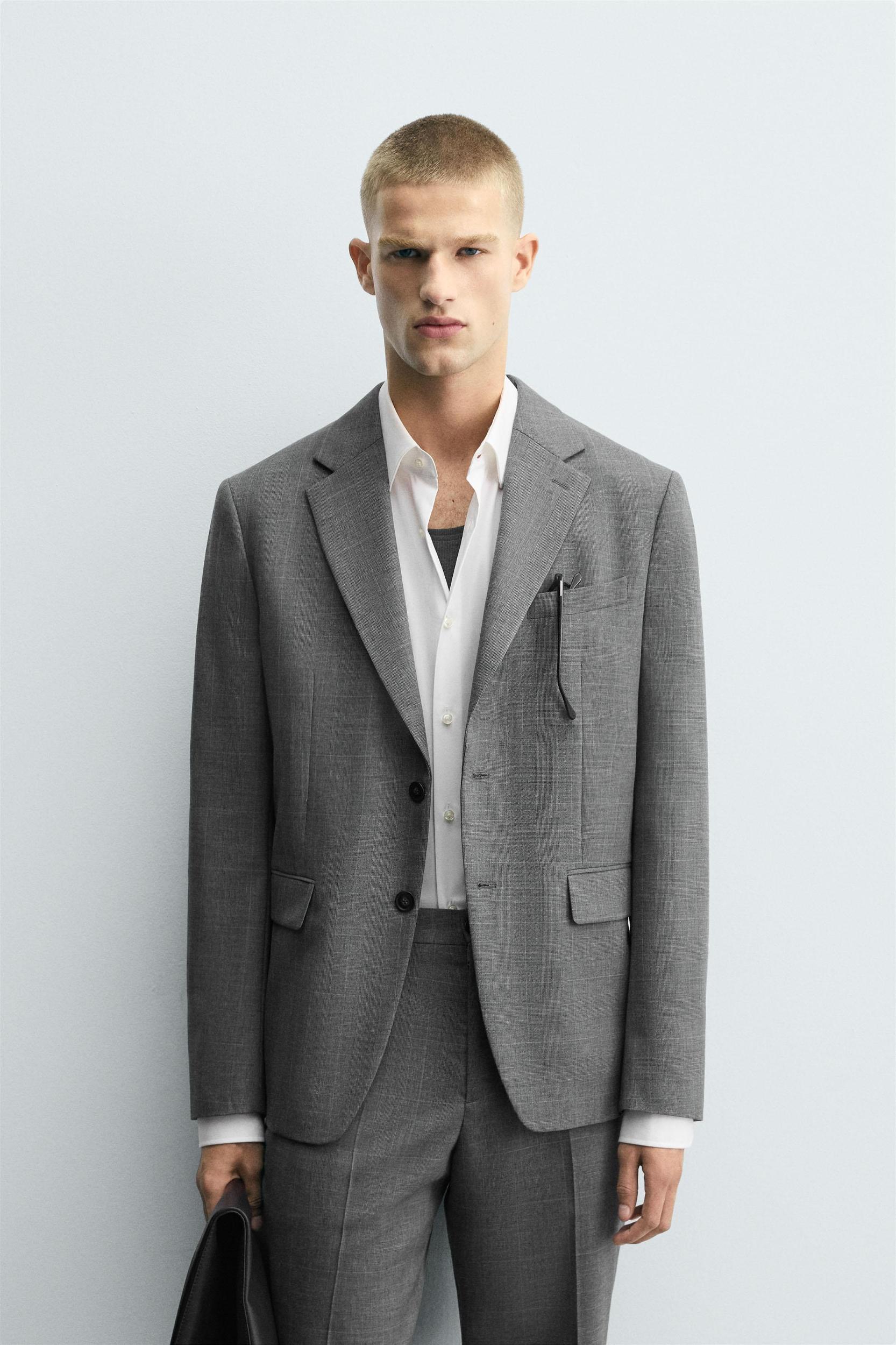 PLAID SUIT BLAZER Product Image