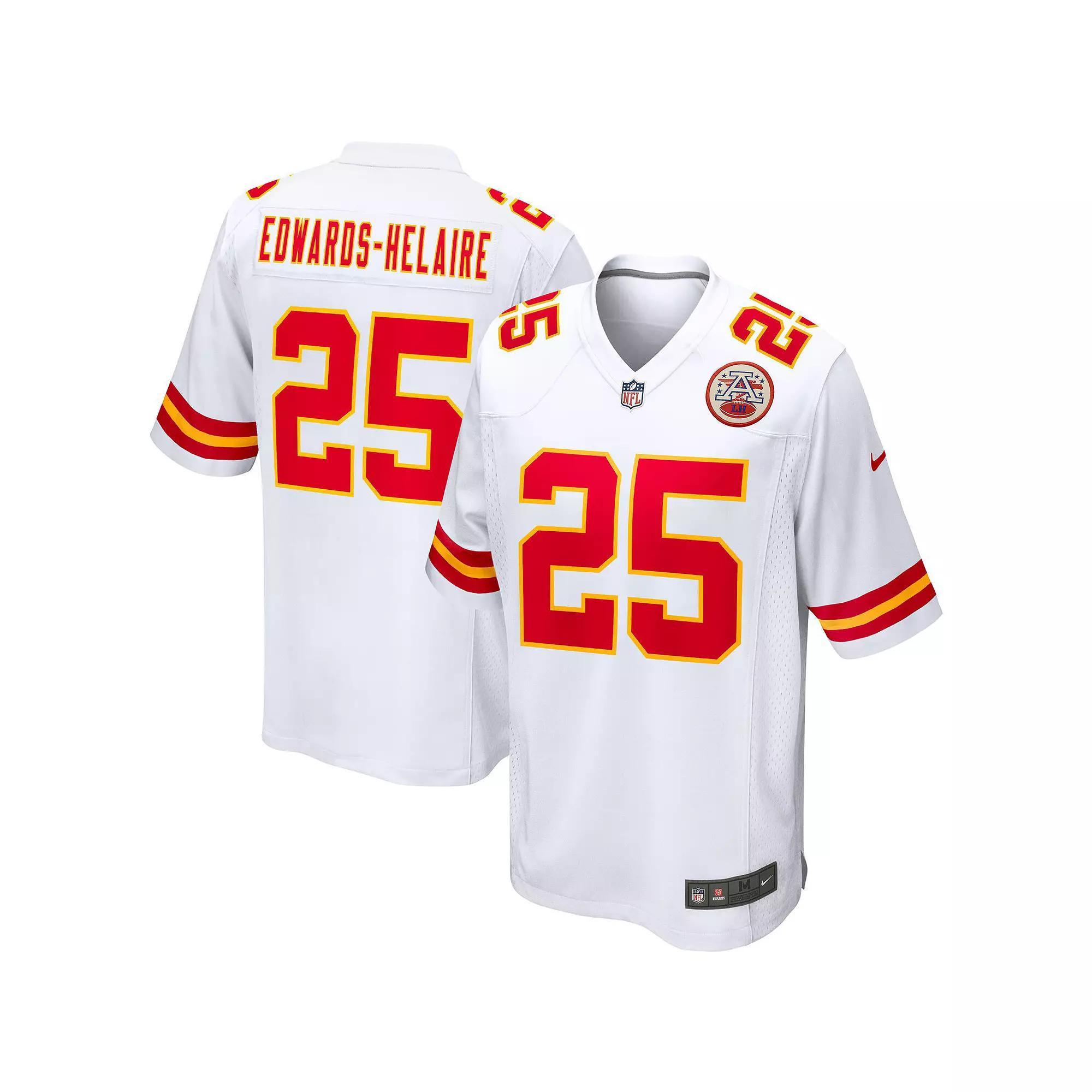Mens Nike Clyde Edwards-Helaire Kansas City Chiefs Game Jersey Product Image