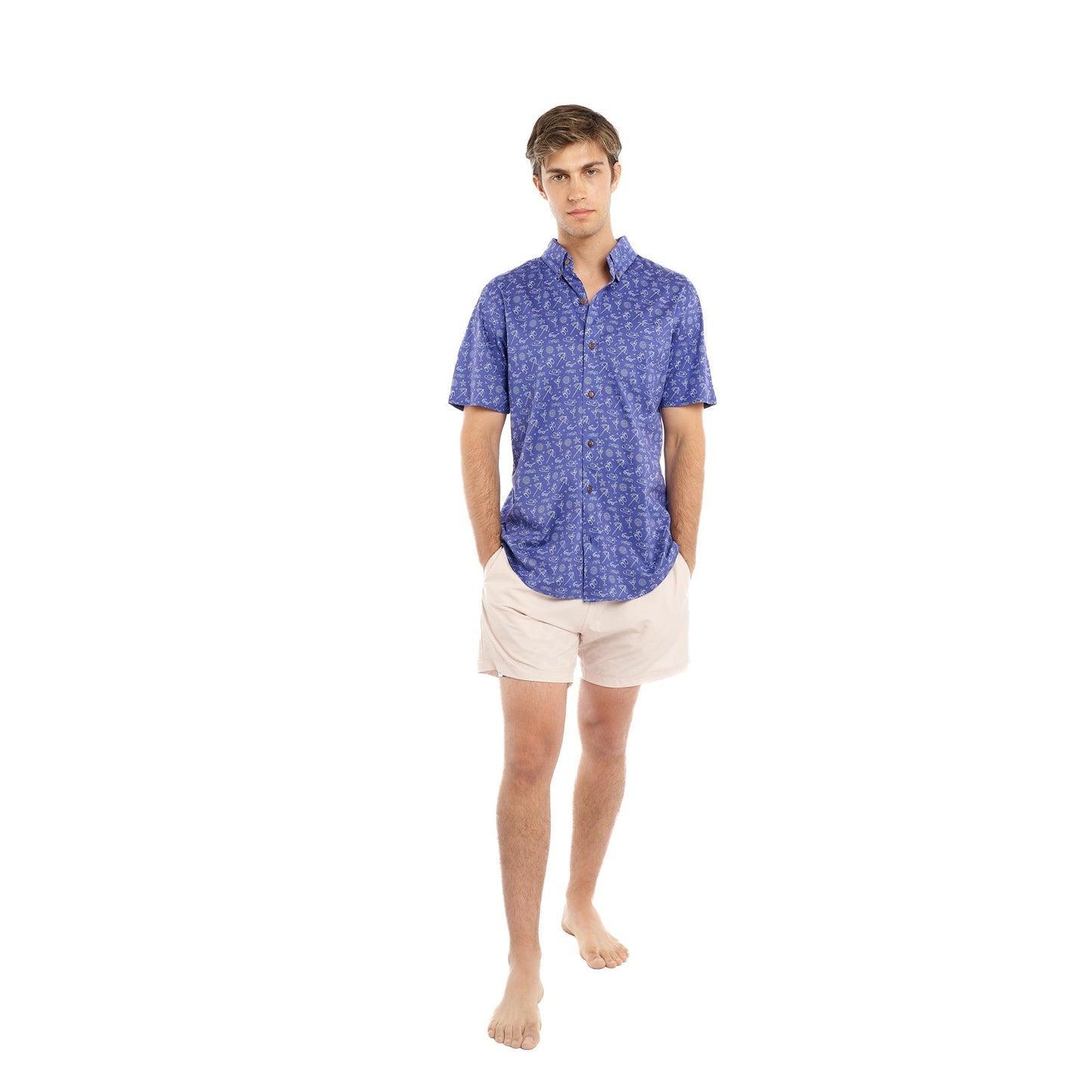 Bermies Sea Breeze Button Up Male Product Image