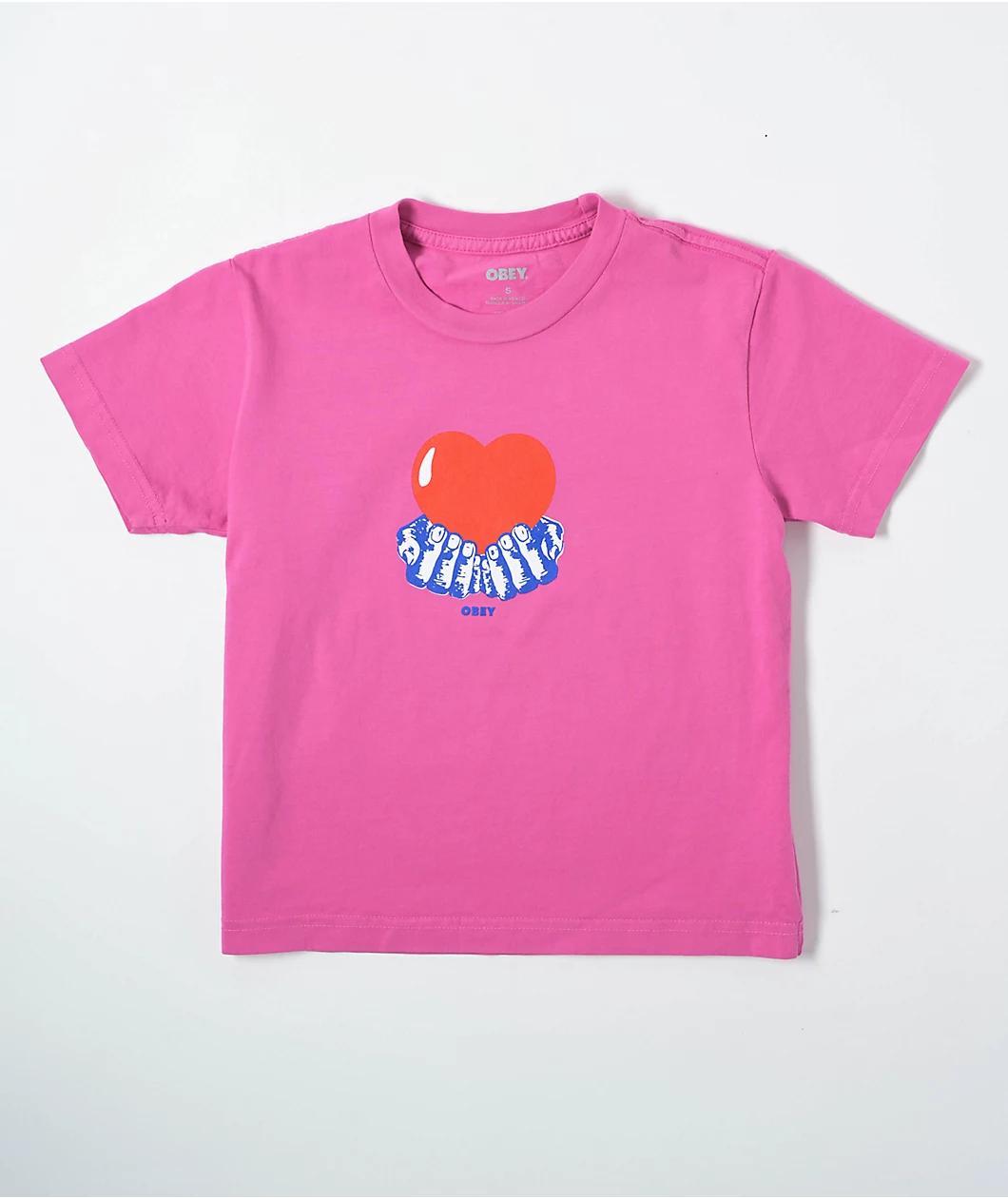 Obey Pure Love Kaylin Fiji Flower Crop T-Shirt Product Image