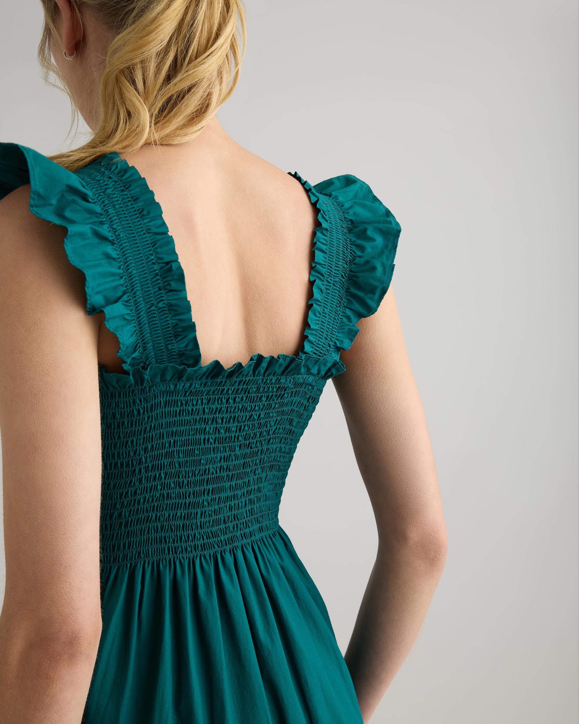 Quince | Women's Smocked Midi Dress Organic Cotton Product Image