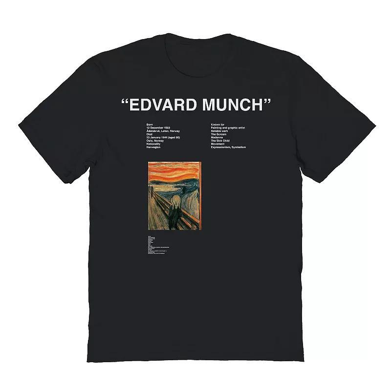 Men's apoh - Munch Edvard Graphic Tee, Size: Medium, Black Product Image
