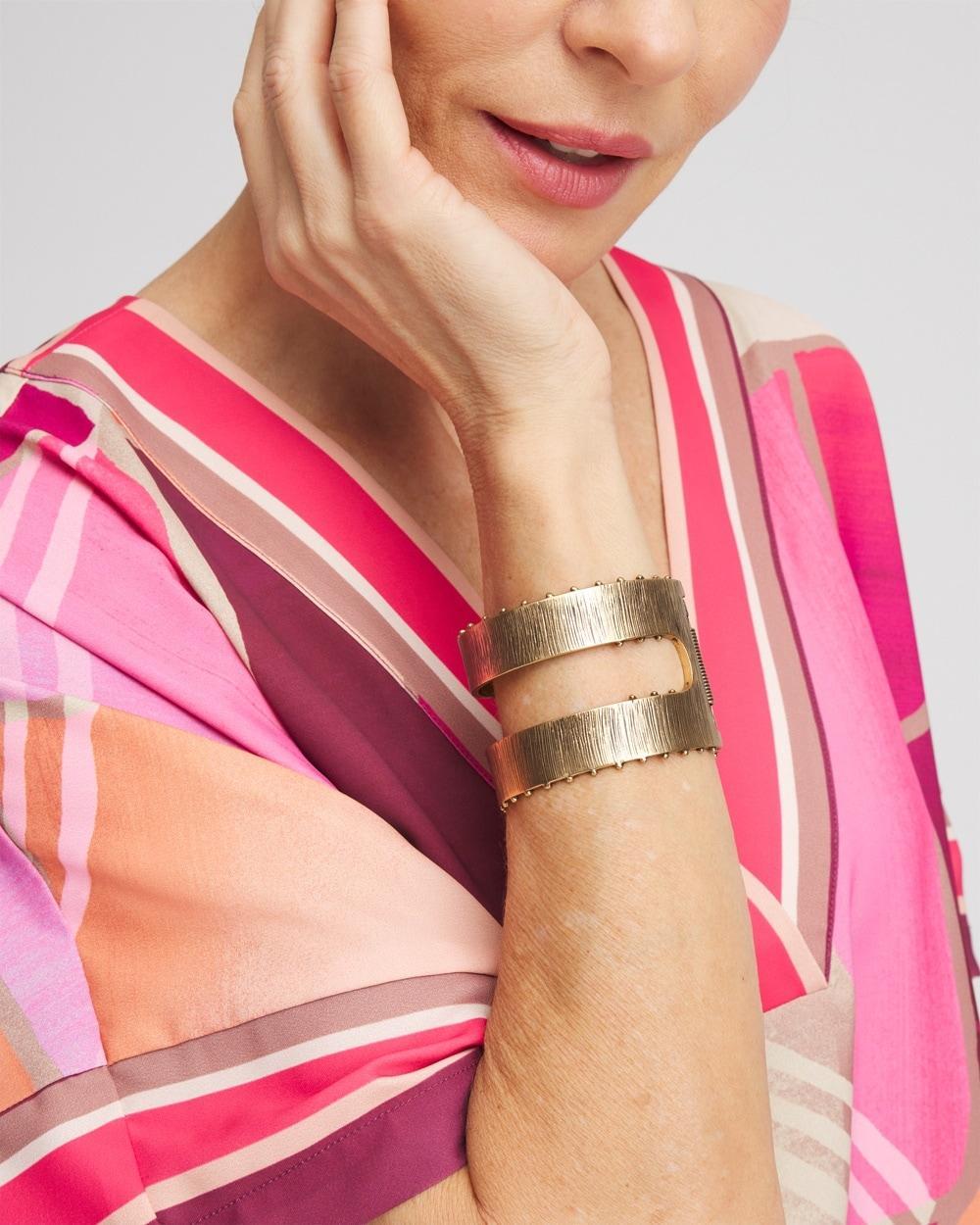 Vintage Gold Cuff Bracelet Product Image
