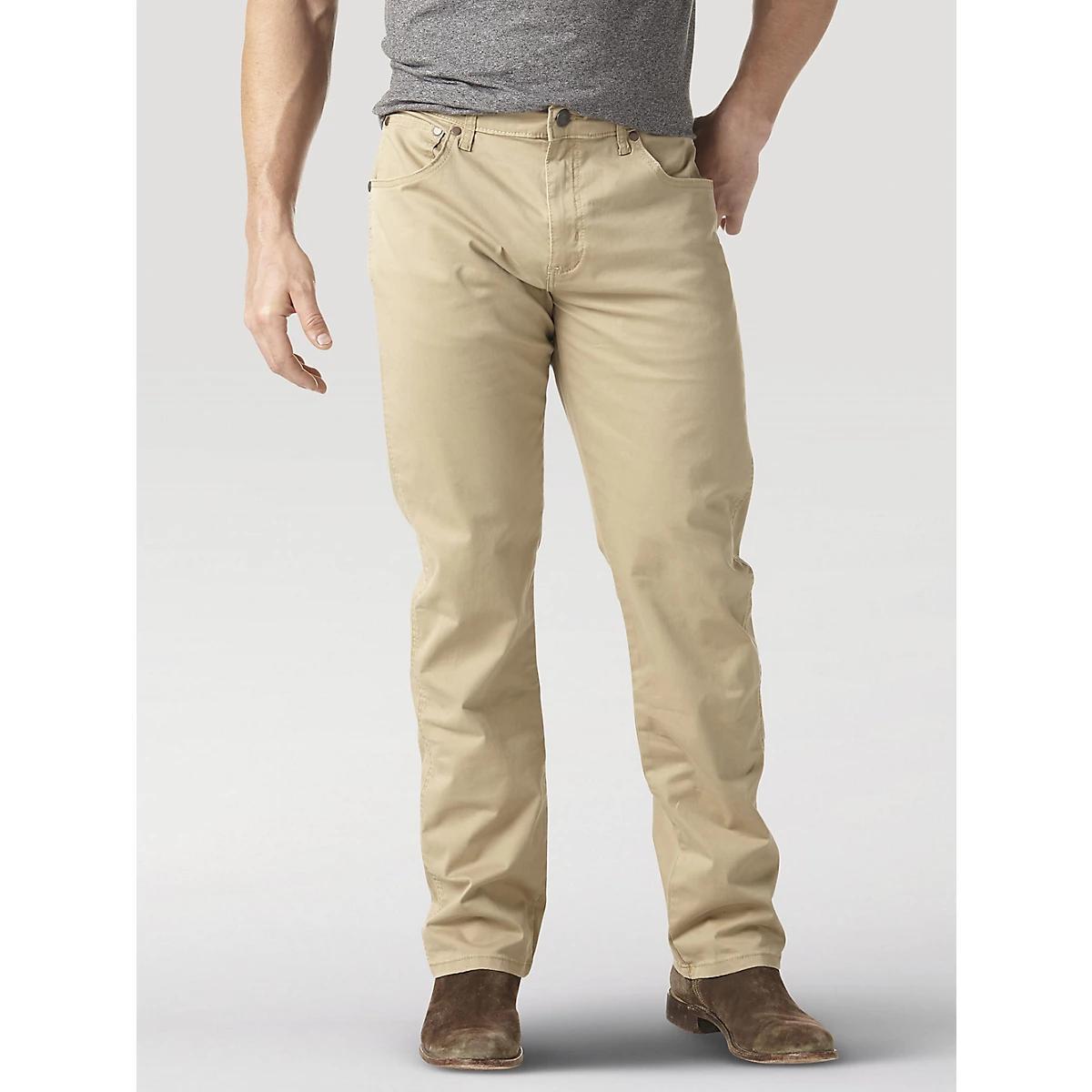 Men's Wrangler Retro® Slim Fit Straight Leg Pant in Fawn Product Image