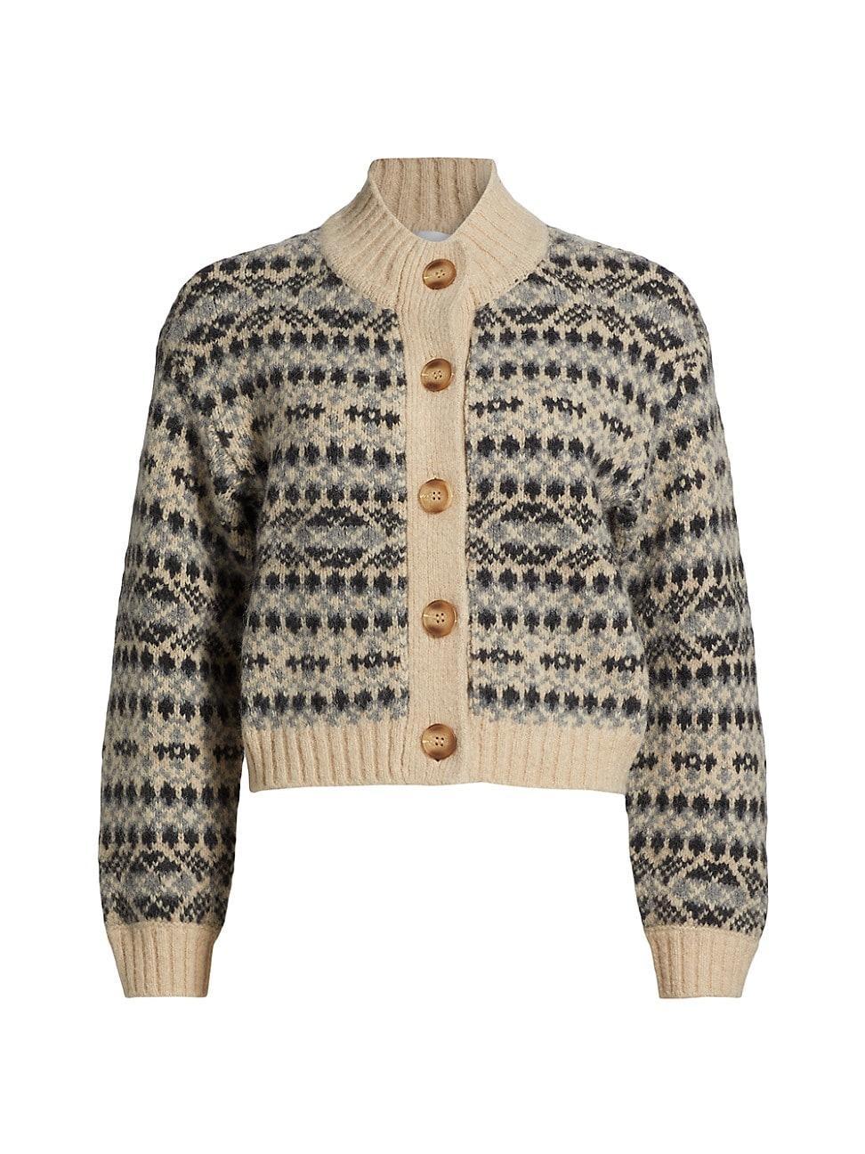Womens Kinsley Colorwork Cardigan Product Image