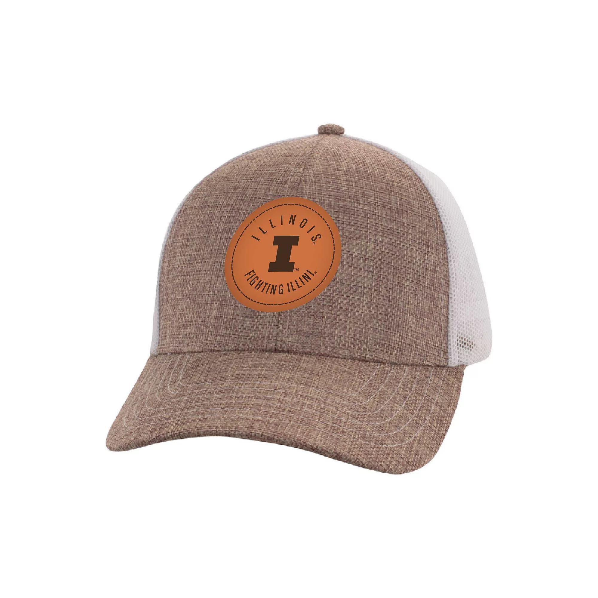 Men's Ahead Tan/White Illinois Fighting Illini Pregame Adjustable Hat, Team Product Image