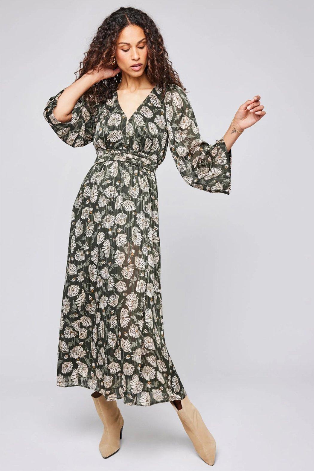 Fabienne  Floral Midi Dress Product Image