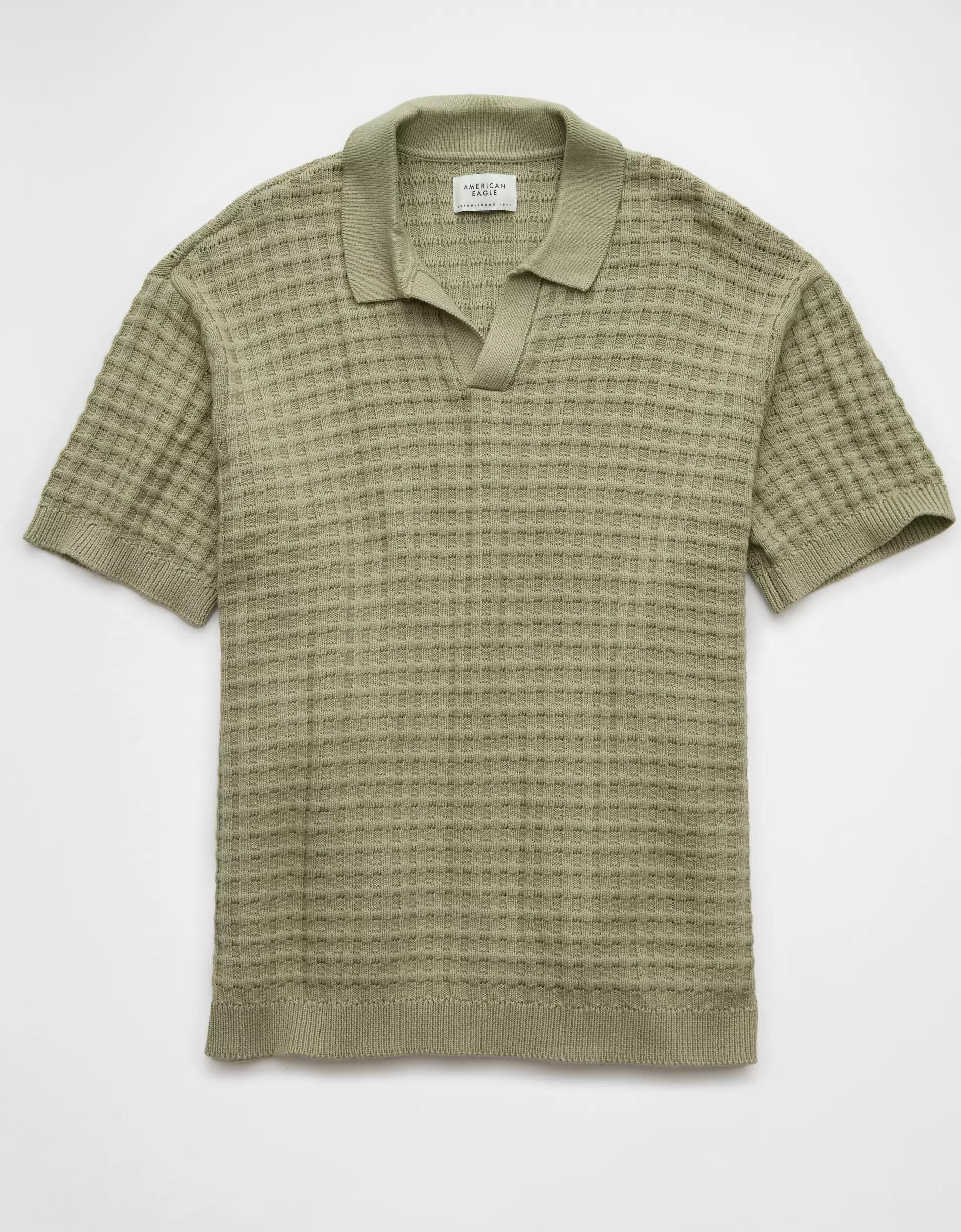 AE Weekend Sweater Polo Shirt Product Image