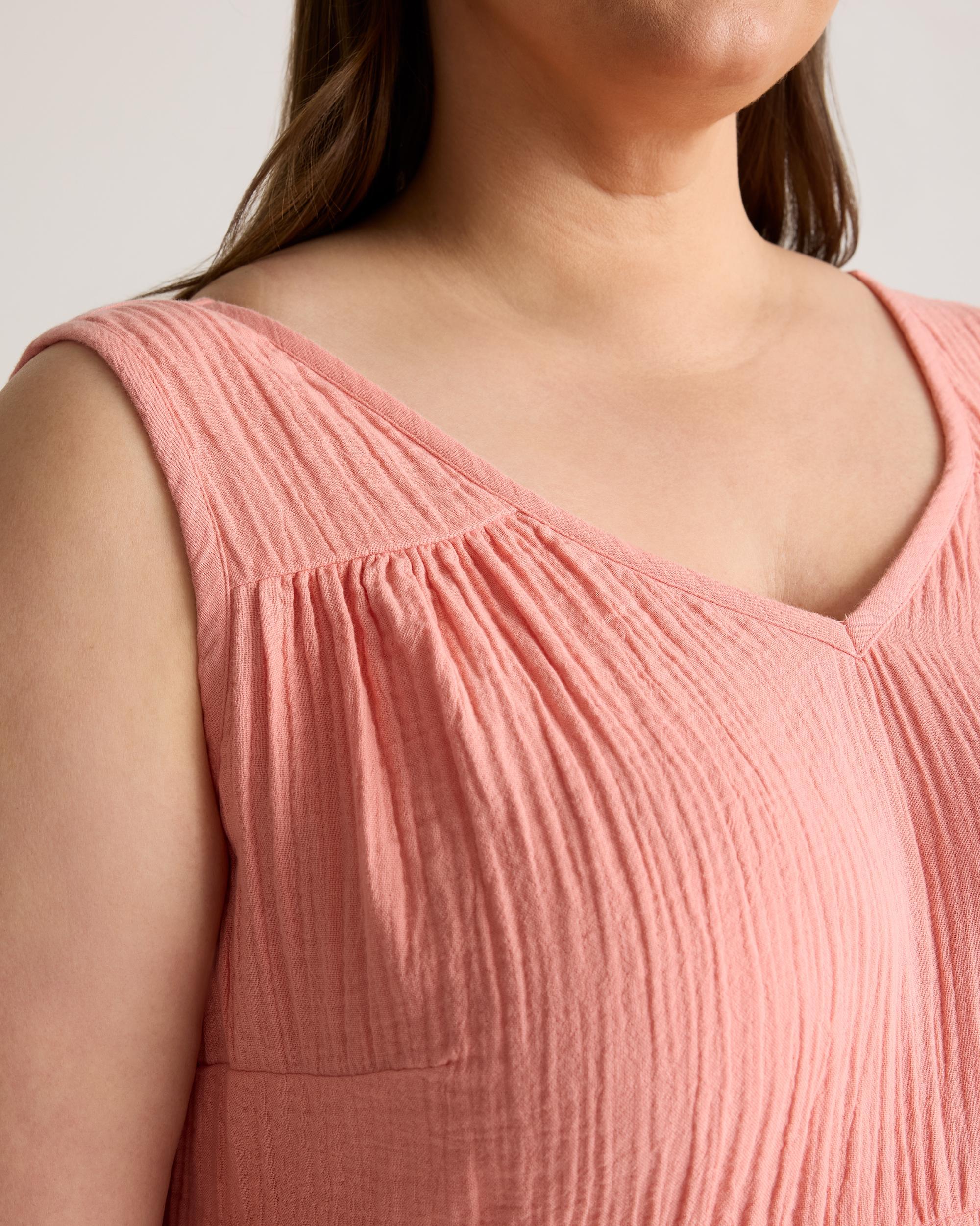 Quince | Women's Gauze Tiered Maxi Dress Organic Cotton Product Image