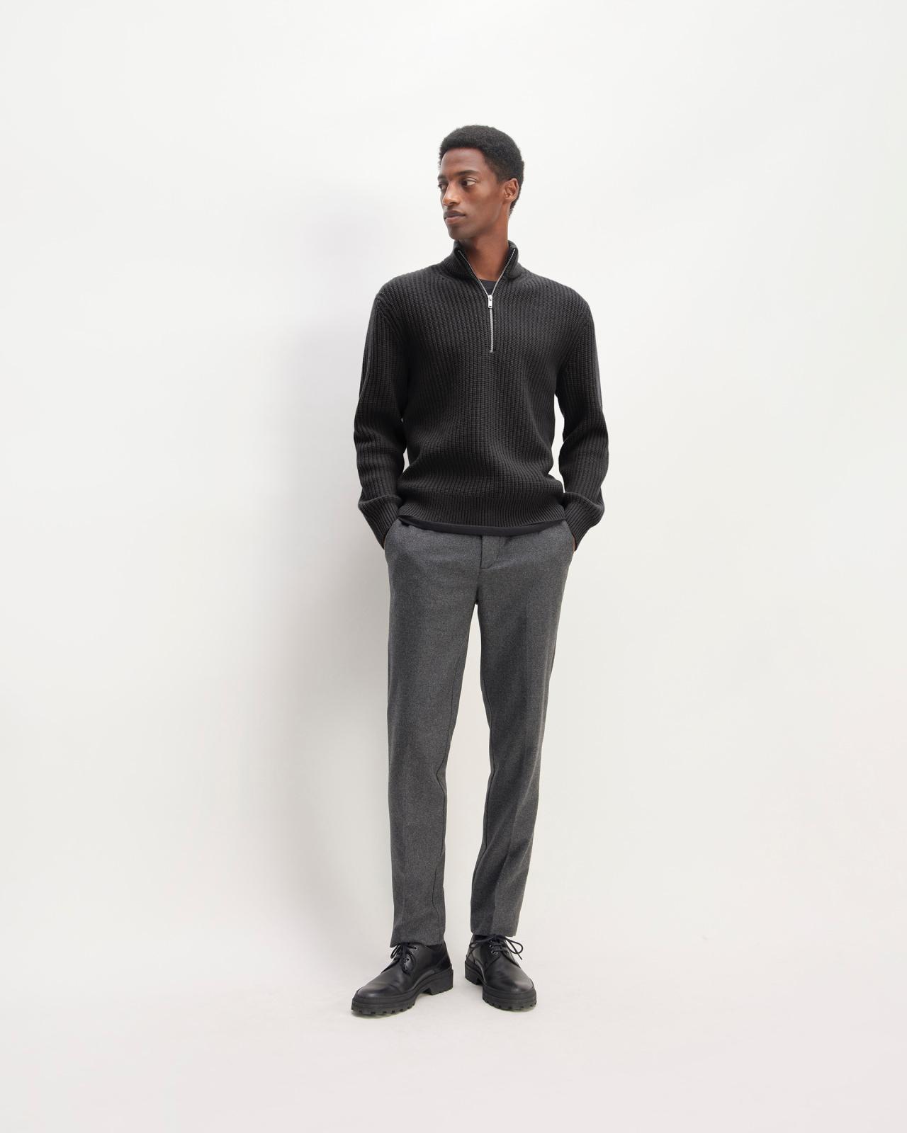 The Felted Merino Half-Zip Sweater Product Image