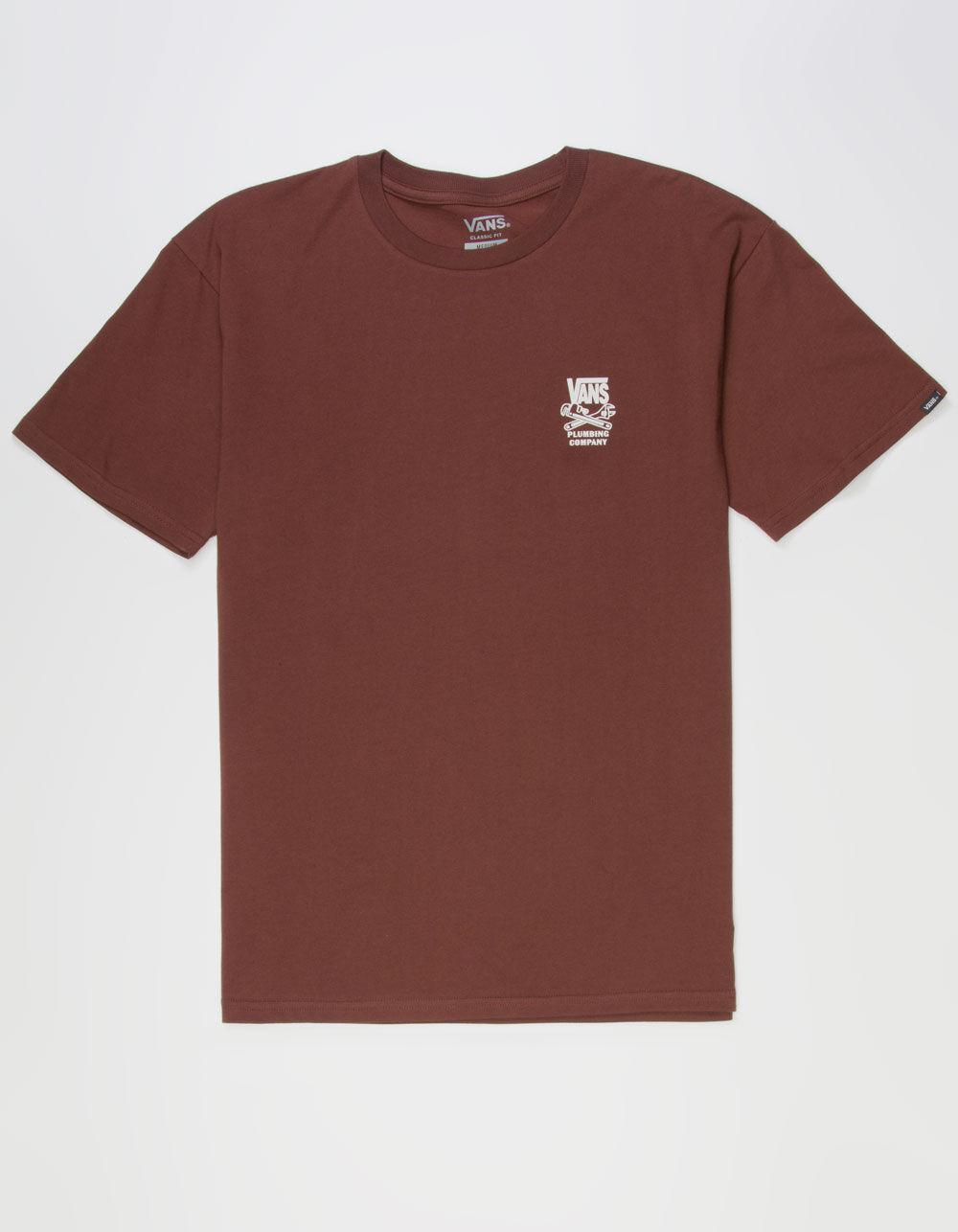 VANS Plumbing Company Mens Tee - BROWN Product Image
