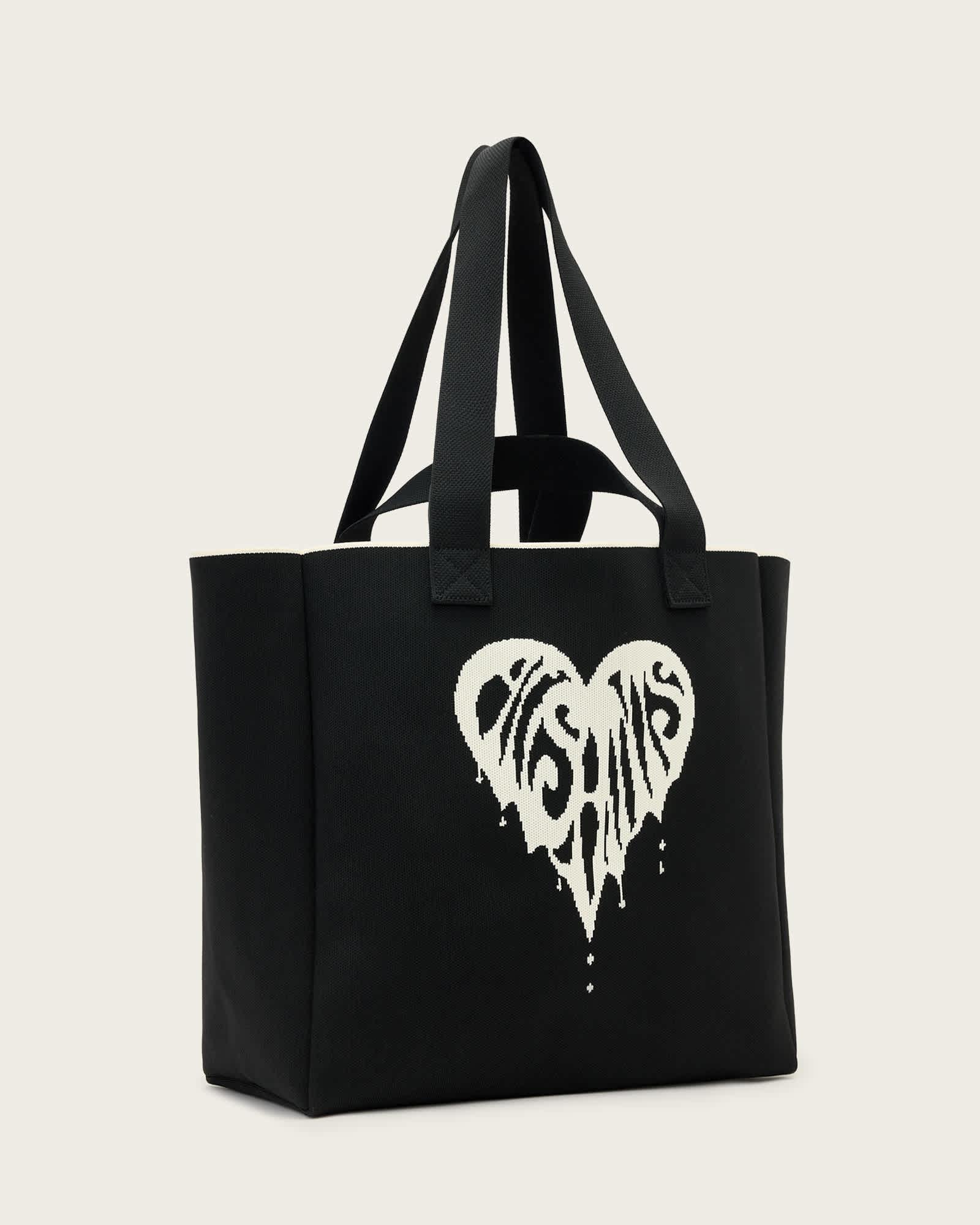 Izzy Heart Large Knitted Tote Bag Product Image
