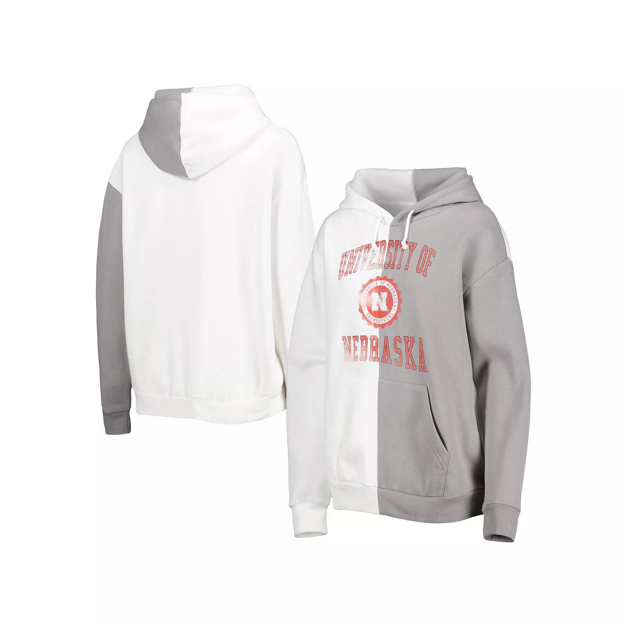 Womens Gameday Couture Gray Nebraska Huskers Split Pullover Hoodie Product Image