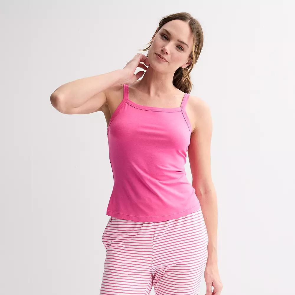 Women's Sonoma Goods For Life® Pajama Cami, Size: XS, Pink Theme Product Image
