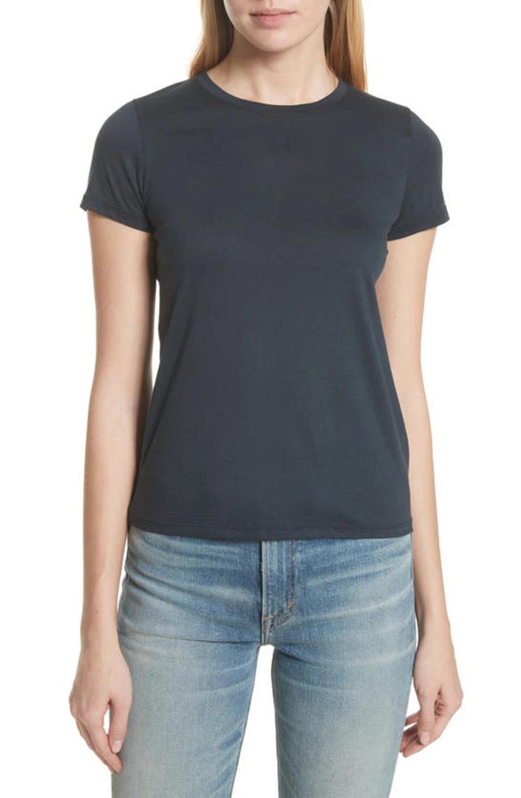 Essential Crewneck Pima Cotton Tee Product Image