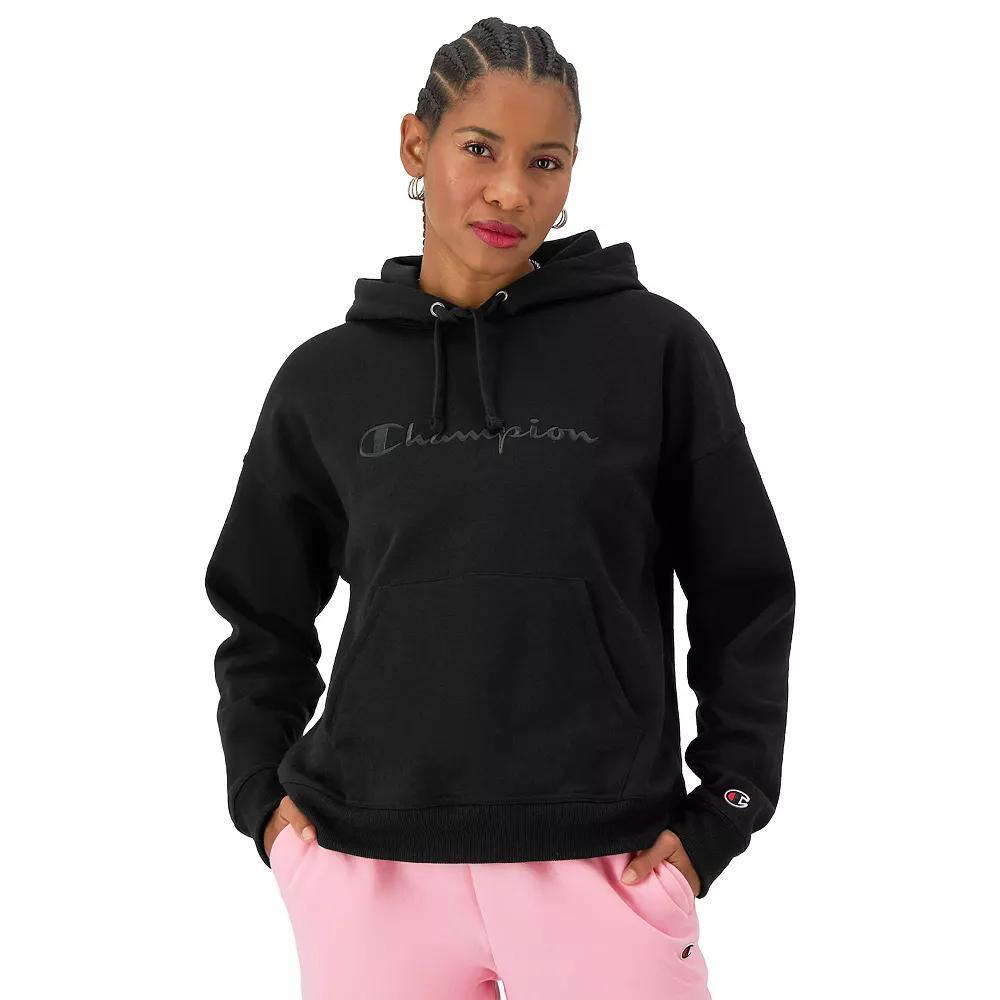Womens Champion Powerblend Embroidered Logo Hoodie Product Image