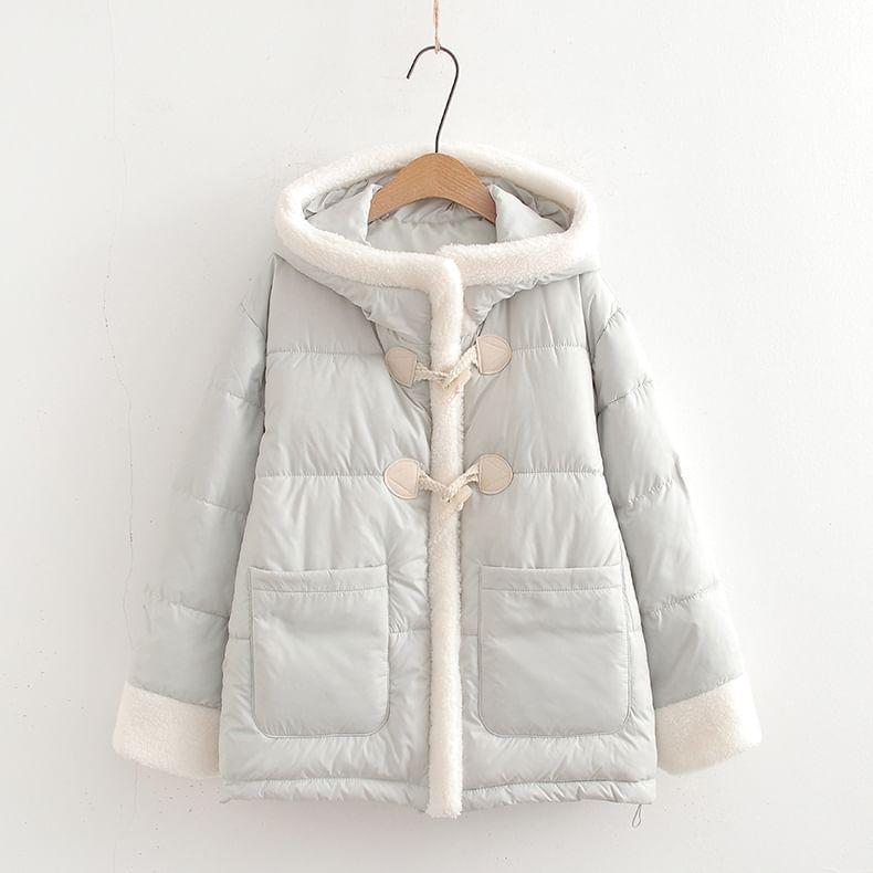 Hooded Toggle Puffer Jacket Product Image