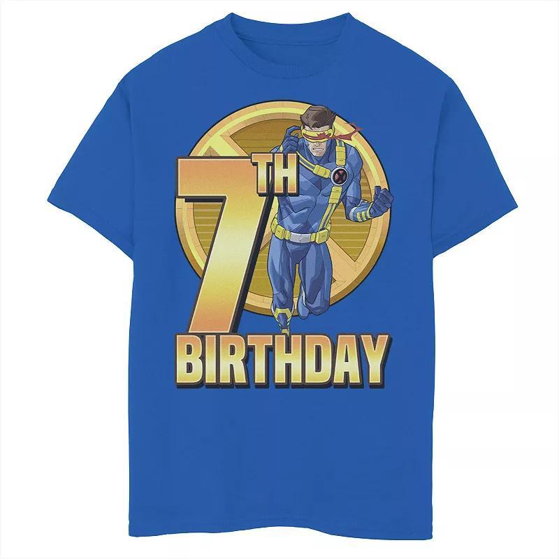 Boys 8-20 Marvel X-Men Cyclops Action Pose 7th Birthday Graphic Tee, Boys Product Image
