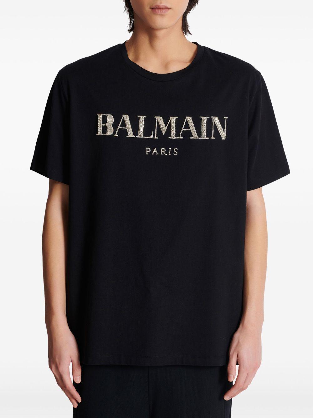 Vintage crystal-embellished T-shirt  Product Image