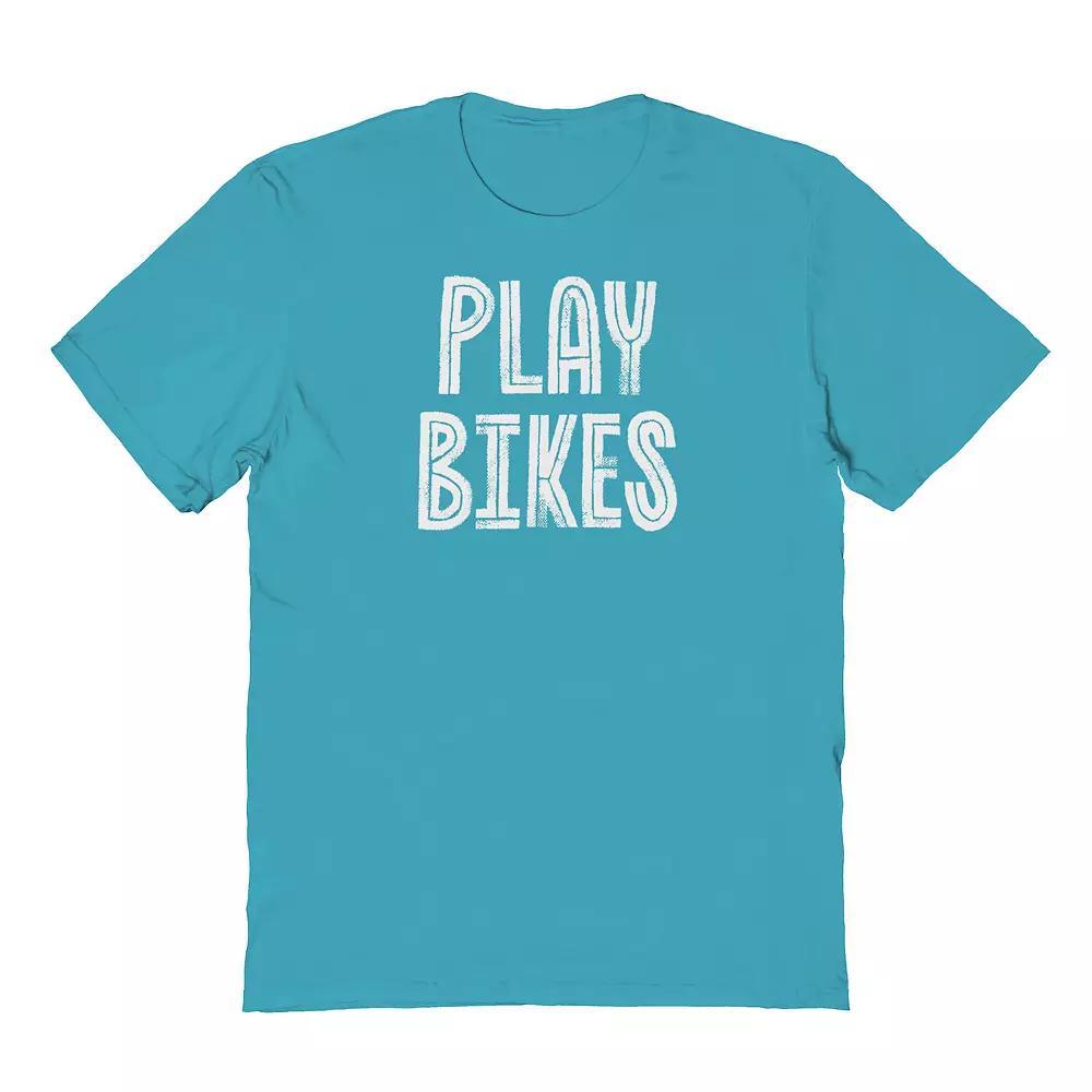 Men's Duke & Sons Play Bikes Graphic Tee, Size: XXL, Tropical Blue Product Image