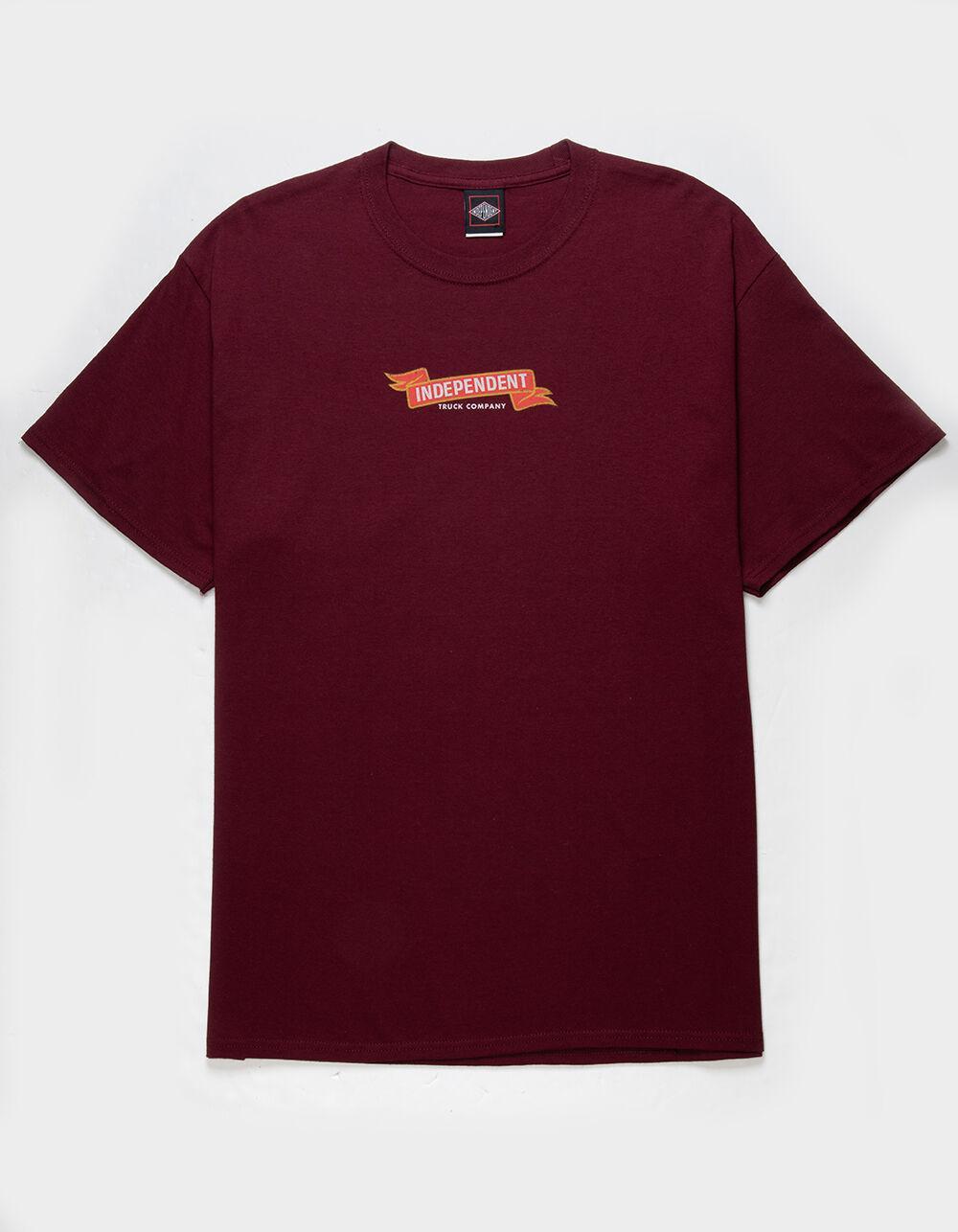INDEPENDENT Ride Free Mens Tee - MAROON Product Image