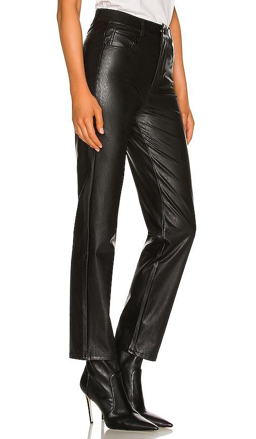PAIGE Stella Faux Leather Jeans Black 26 Product Image