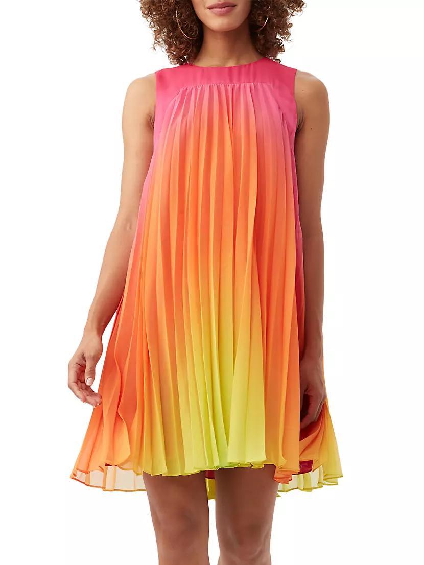 Jalina Gradient Georgette Minidress Product Image