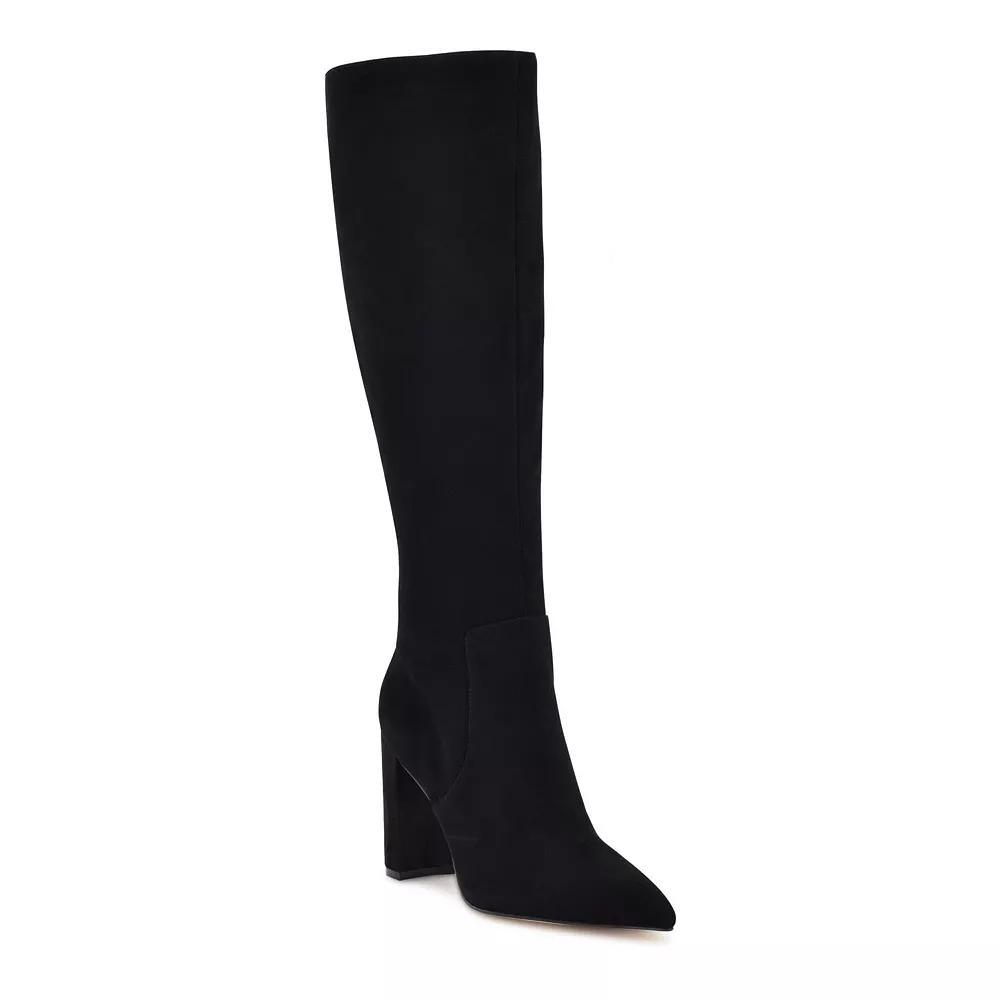Nine West Danee Women's Suede Knee-High Boots, Size: 9.5, Black Suede Product Image