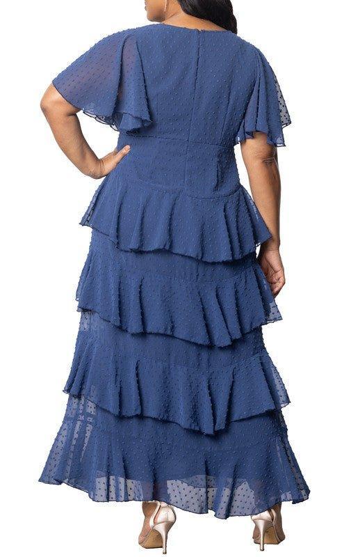 Tour de Flounce Chiffon Gown - Plus Product Image