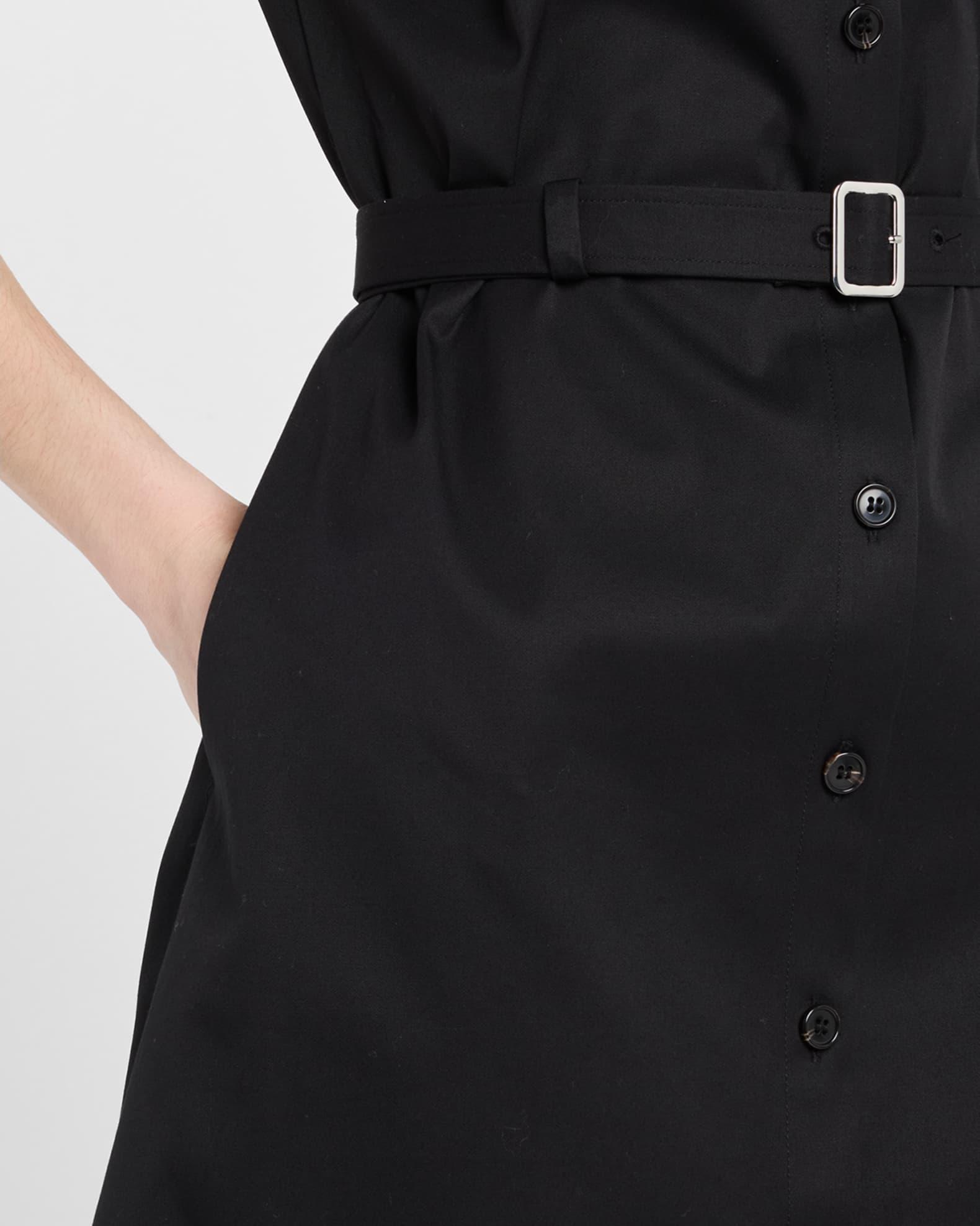 Short-Sleeve Military Chino Midi Dress Product Image