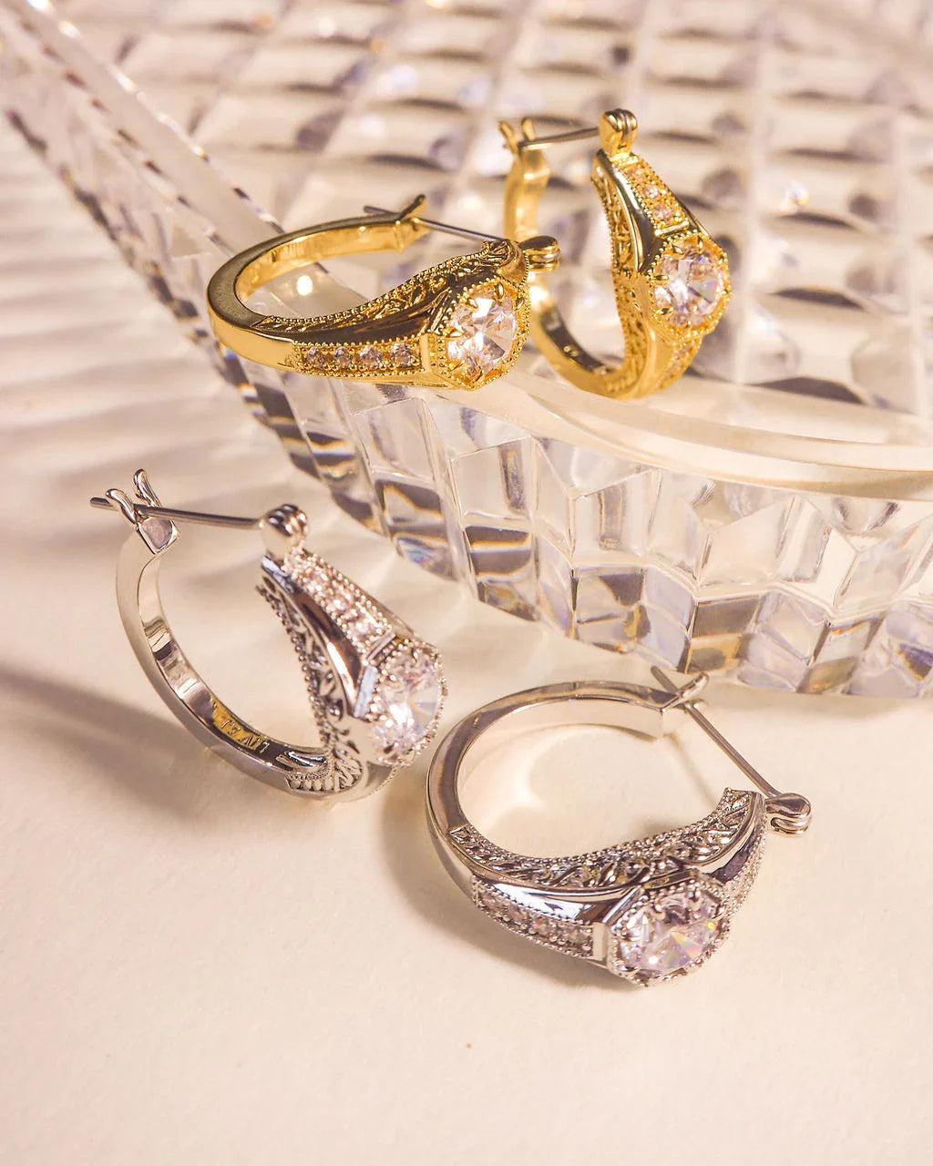 LUV AJ x FL&L Vintage Engagement Hoop Earrings Product Image