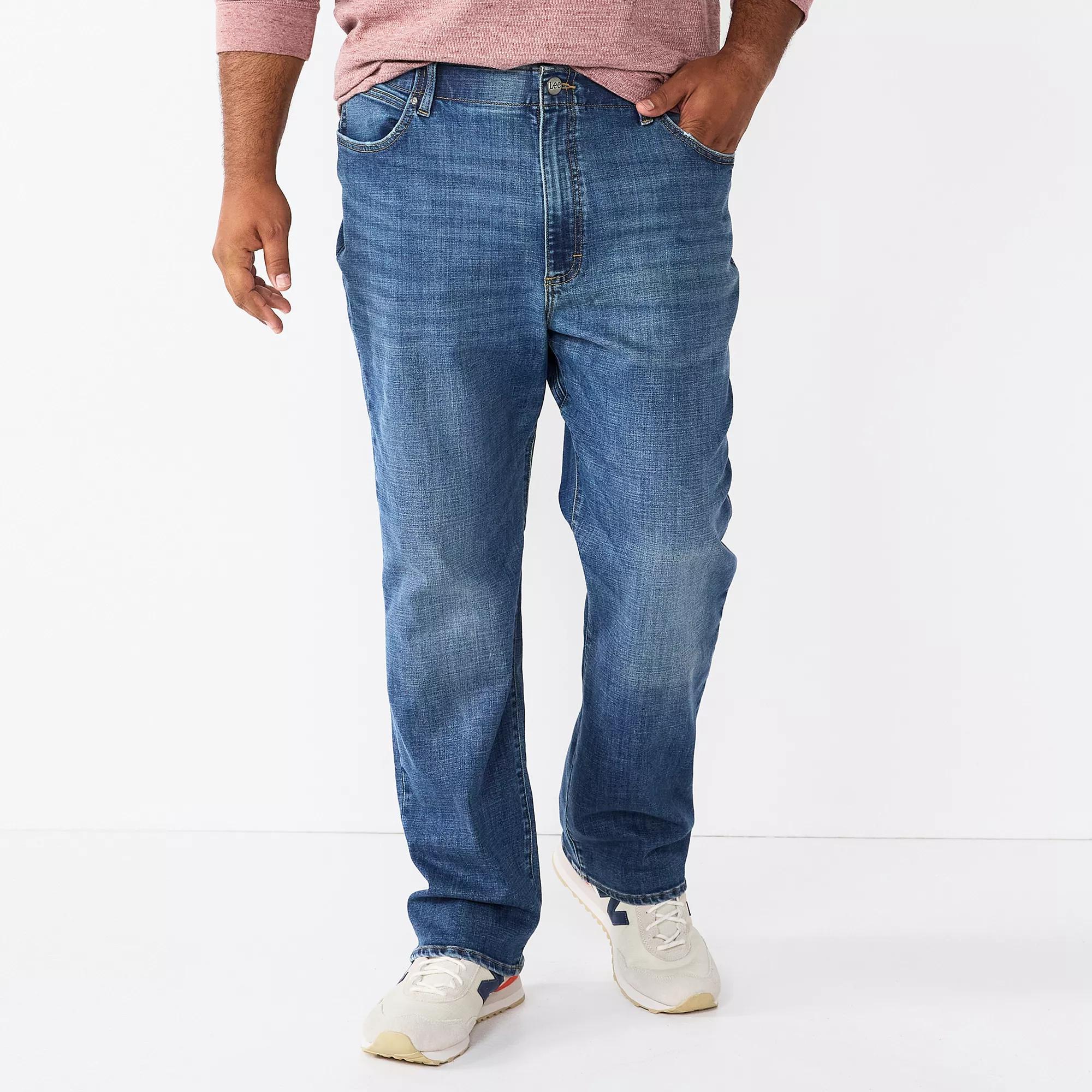 Big & Tall Lee Extreme Motion MVP Relaxed-Fit Straight-Leg Jeans, Mens Product Image