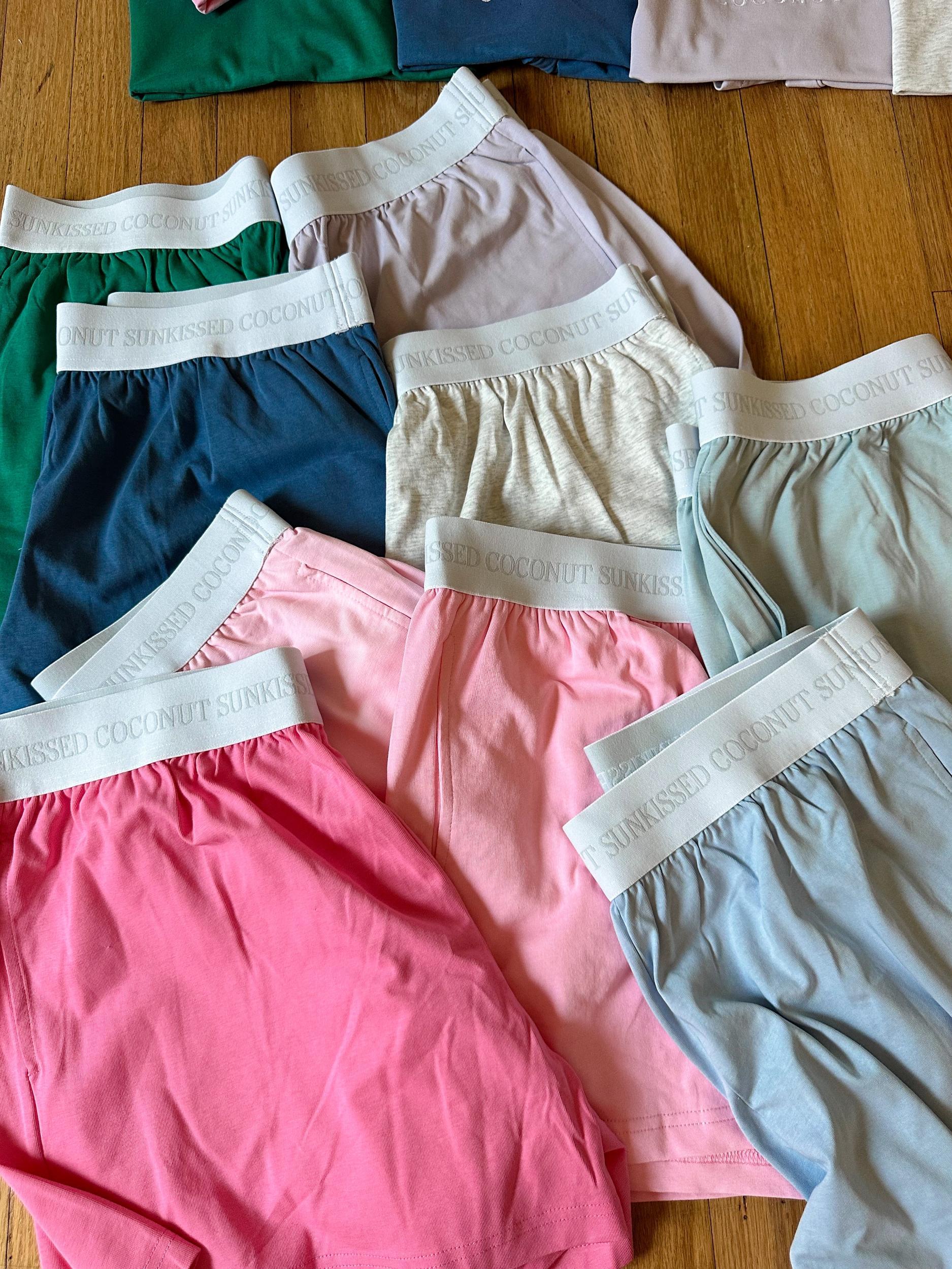 Lush Pink Basic Watercolor Embroider Tee Product Image
