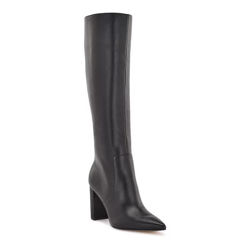 Nine West Danee Women's Suede Knee-High Boots, Size: 9.5, Black Suede Product Image