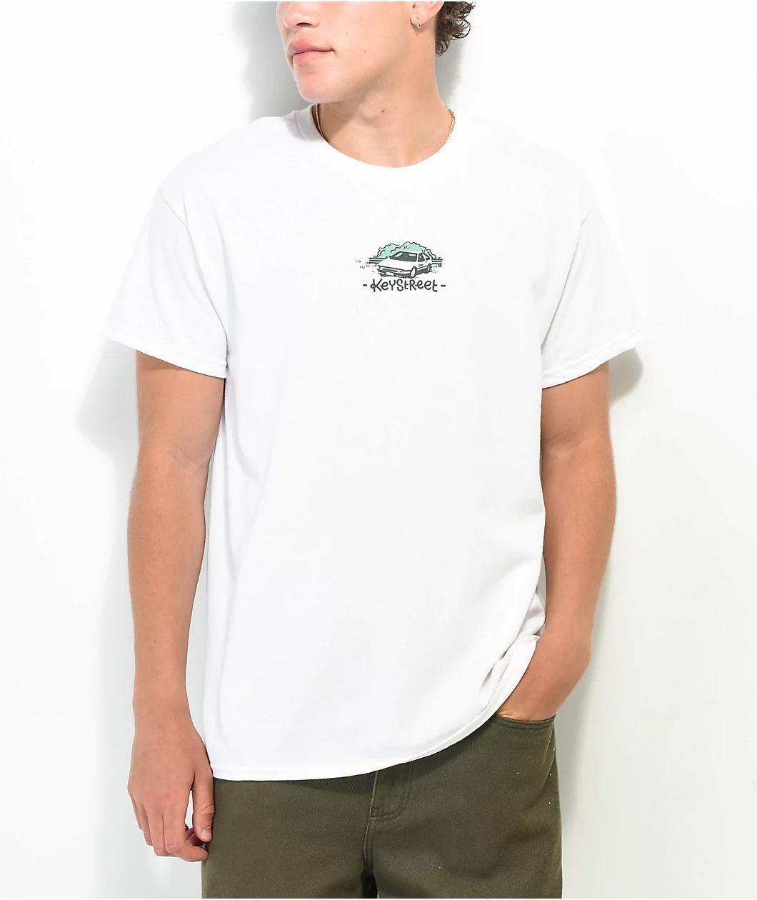 Key Street Scenic Route White T-Shirt Product Image