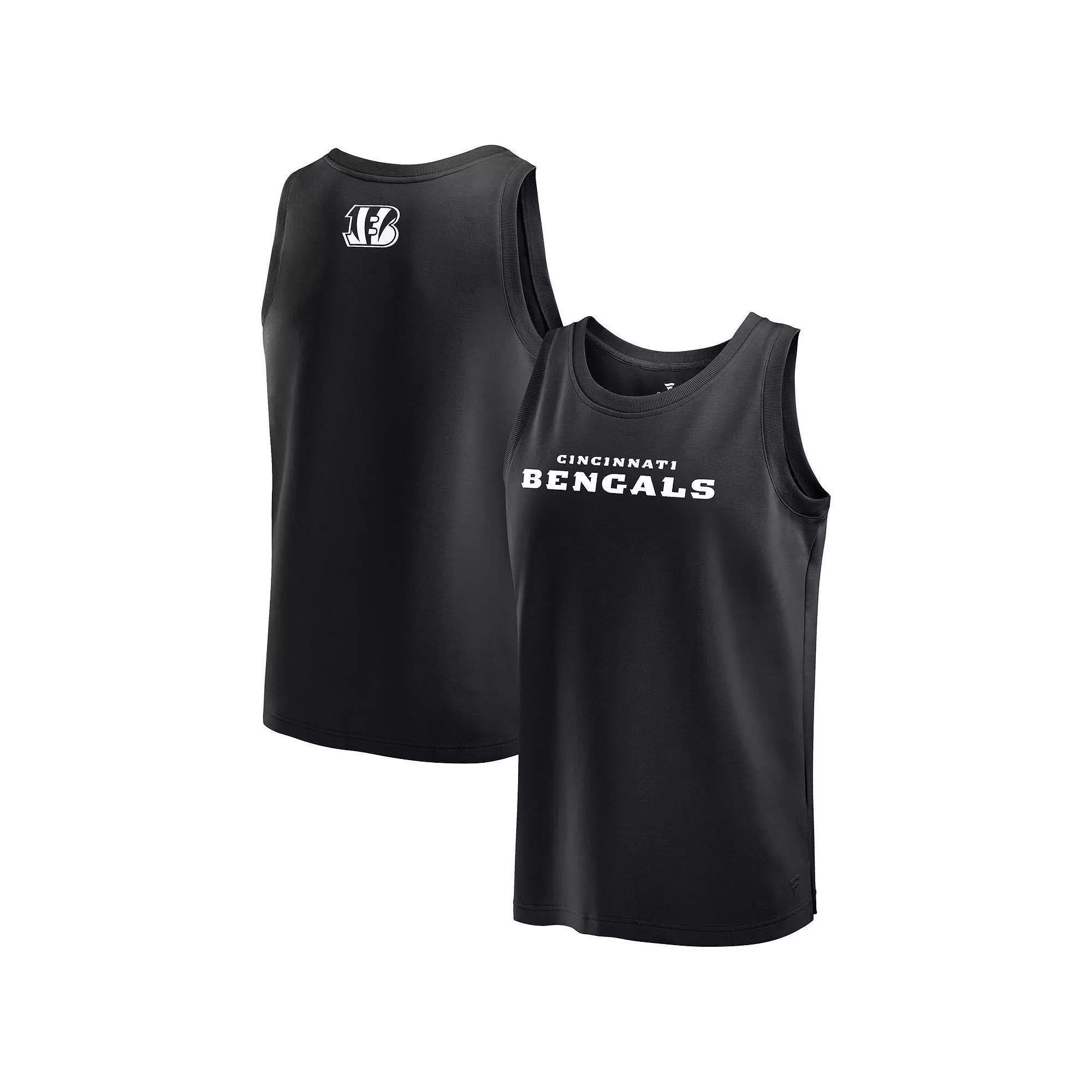 Men's Fanatics Black Cincinnati Bengals Elements Tank Top, Size: Large Product Image