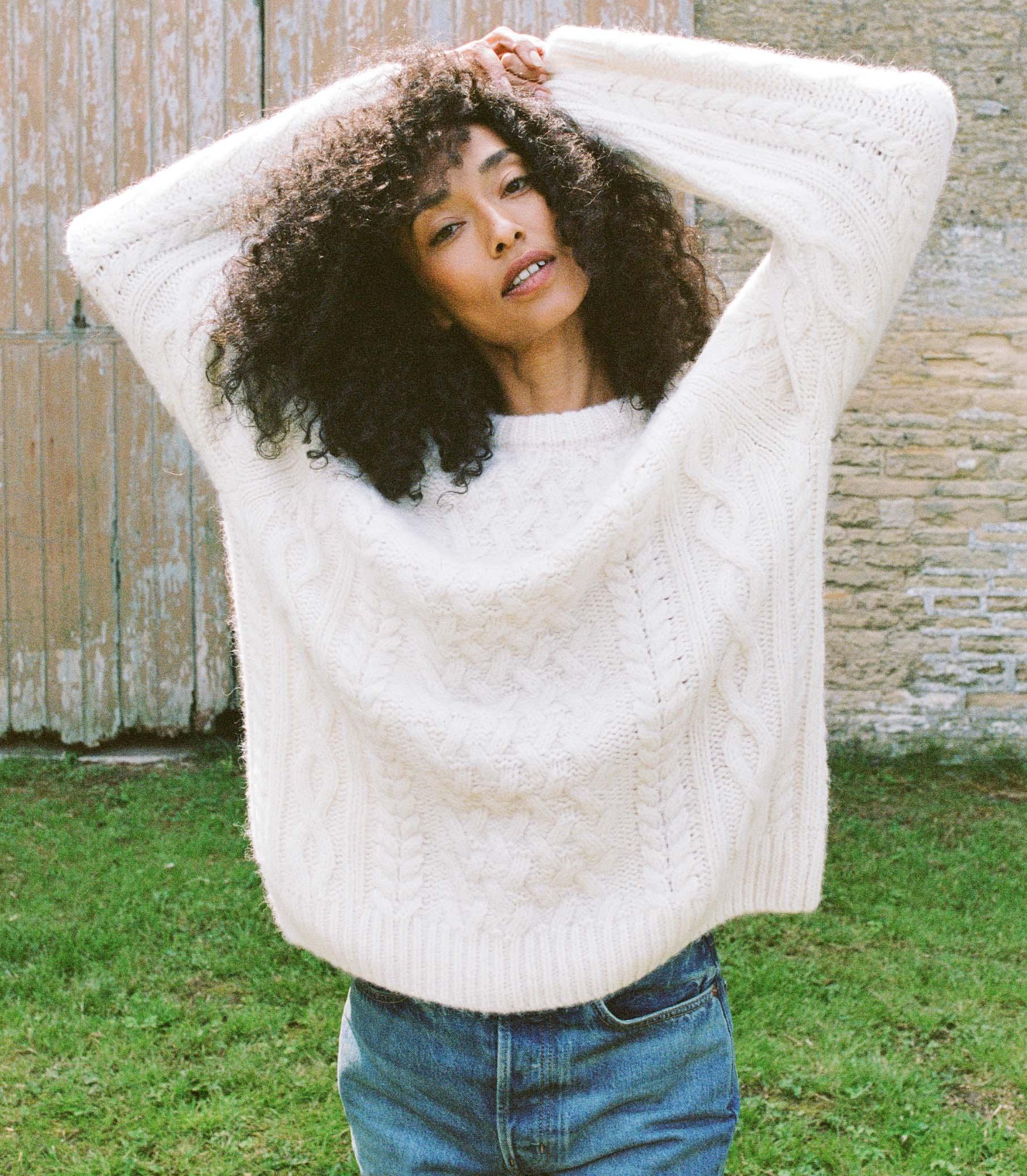 CLARENDON SWEATER -- IVORY Product Image