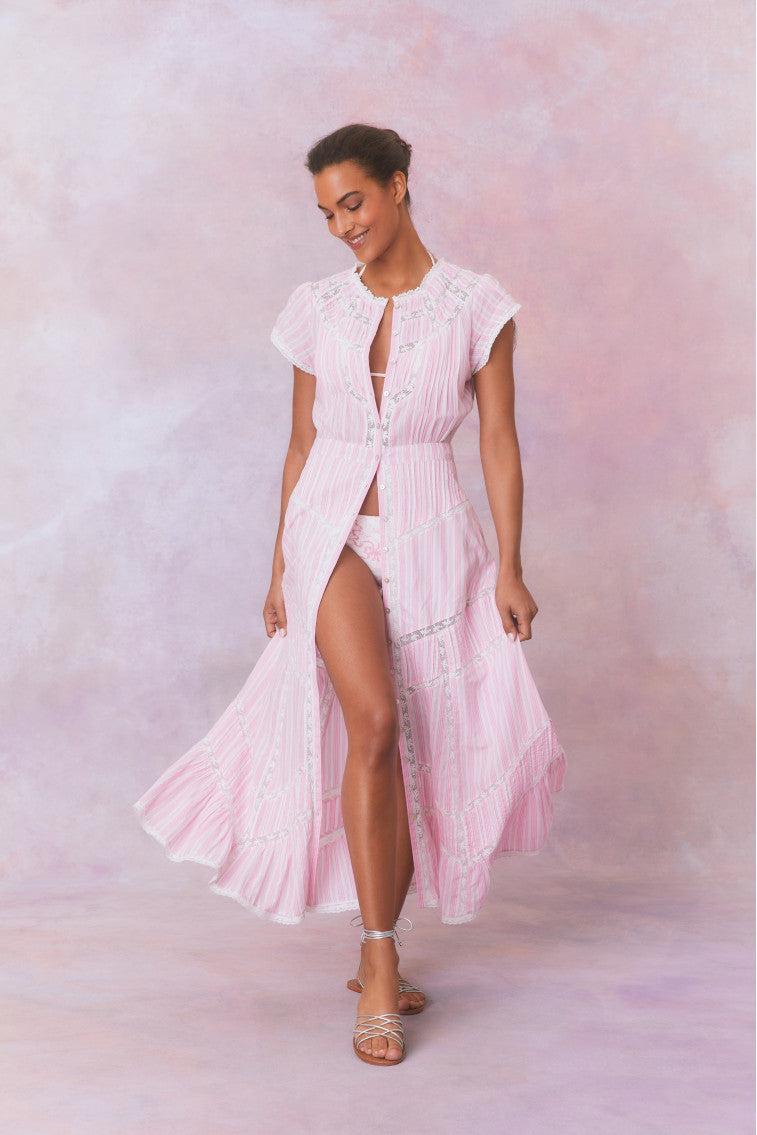 Remi Cotton Stripe Maxi Dress Product Image
