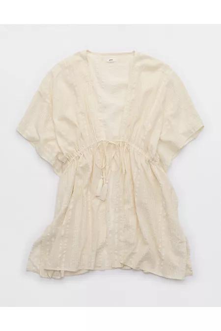 Aerie Seersucker Gauze Tie Cape Women's Product Image
