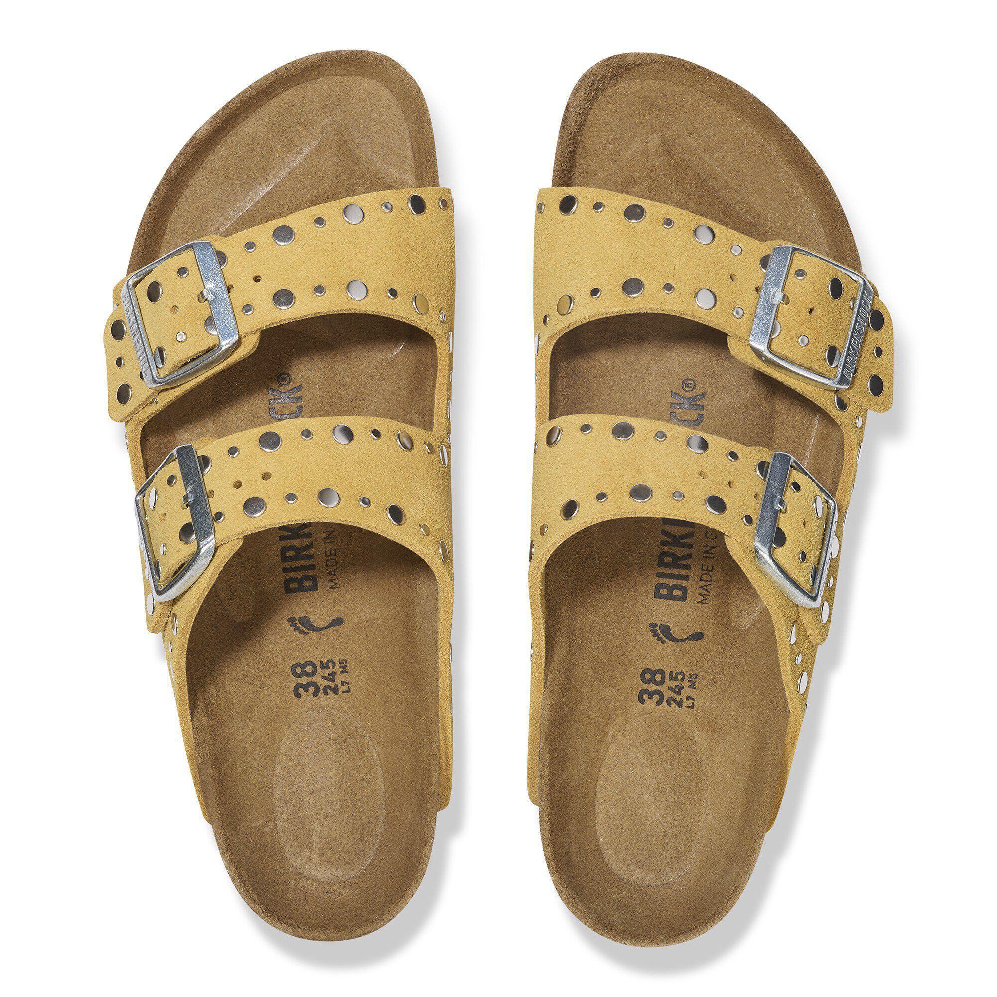 Arizona Rivets Suede Leather Ochre Product Image
