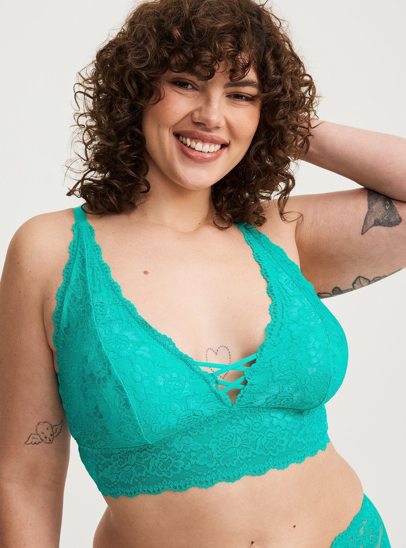 Lightly Lined Simply Lace XO Front Bralette Product Image