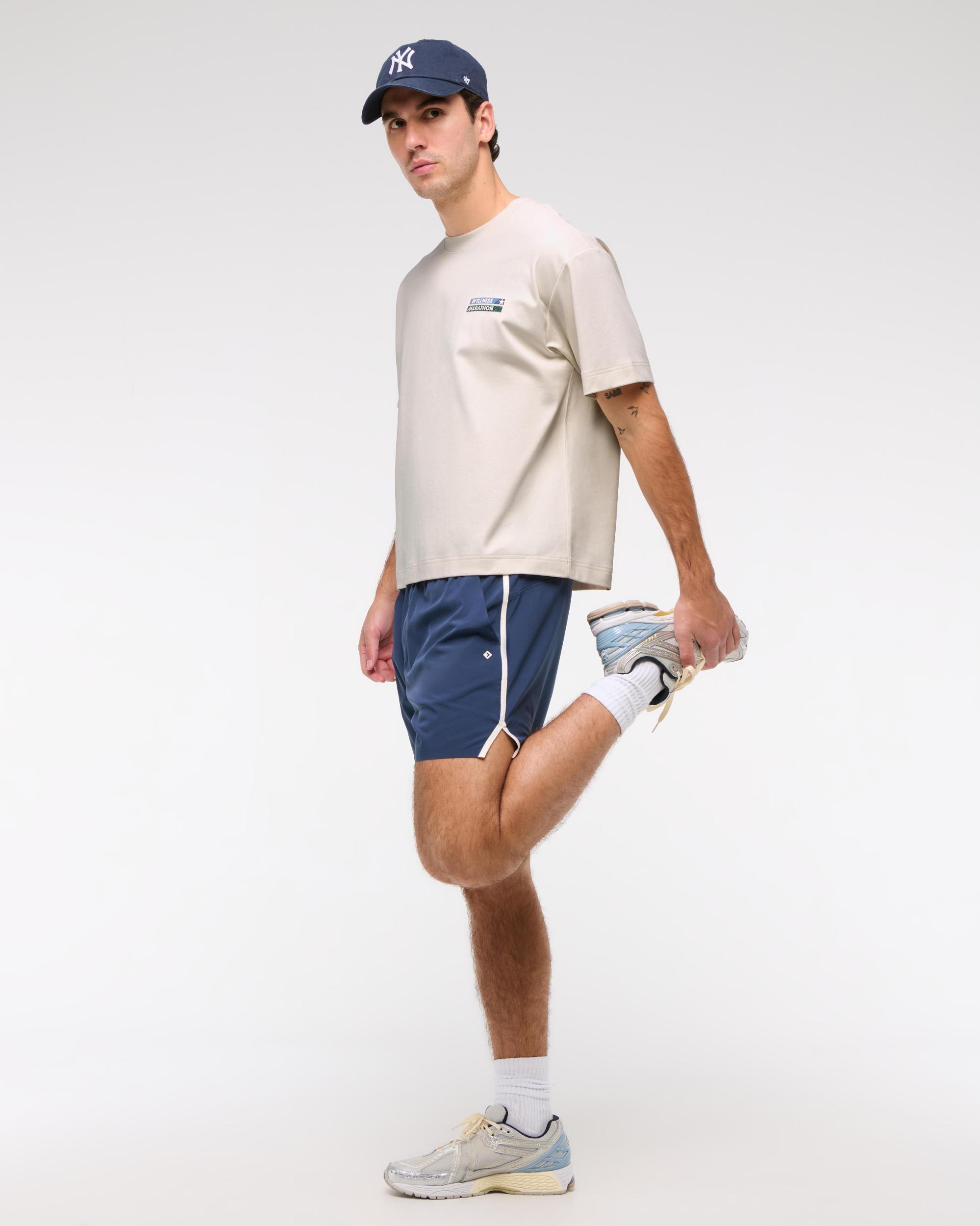 YPB Active Cropped Heavyweight Cotton Tee Product Image