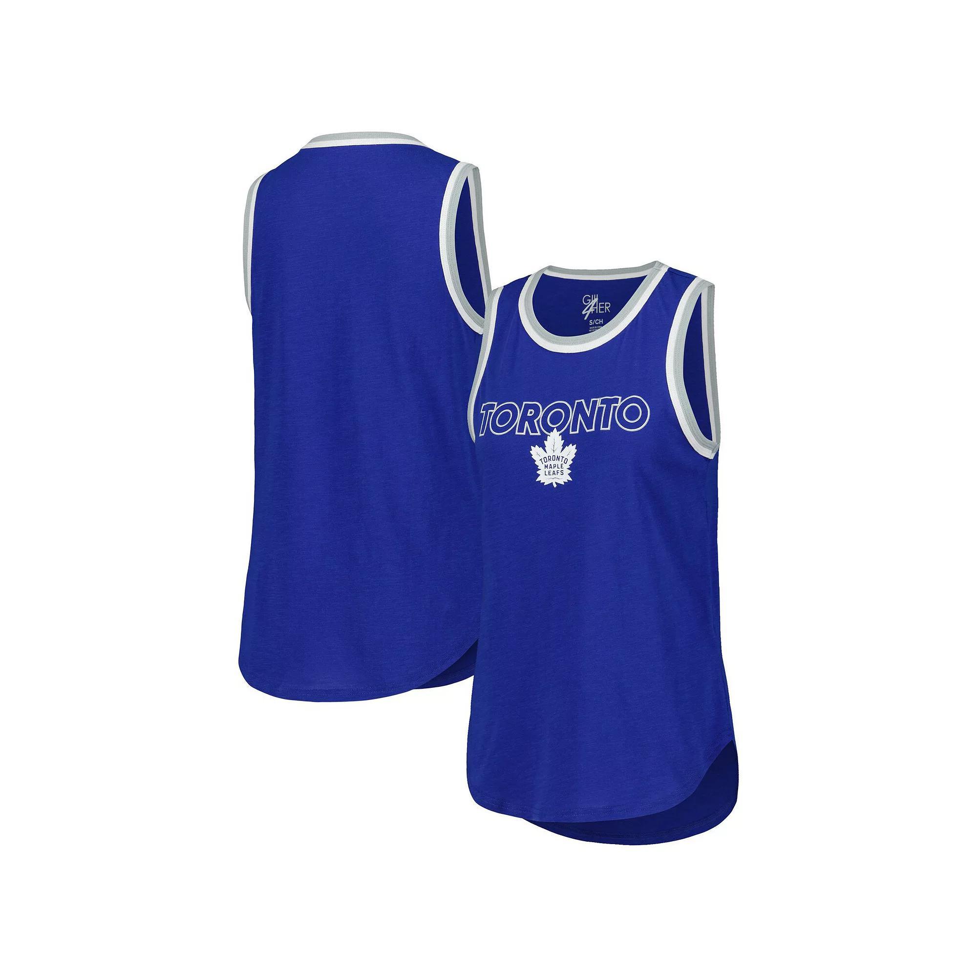 Women's G-III 4Her by Carl Banks Blue Toronto Maple Leafs Strategy Tank Top, Size: Medium, Mpl Blue Product Image