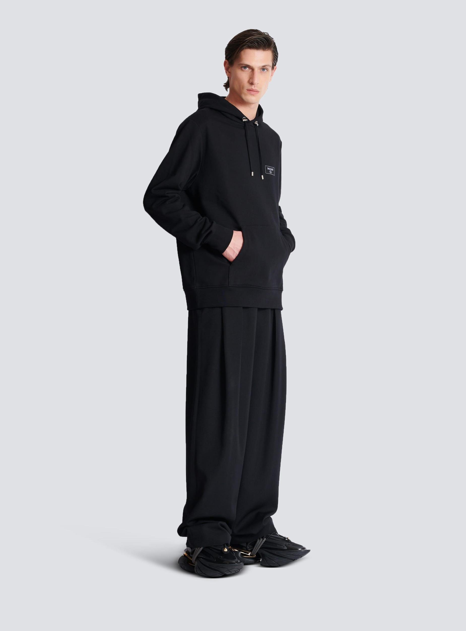 Hoodie with Balmain Couture label Product Image