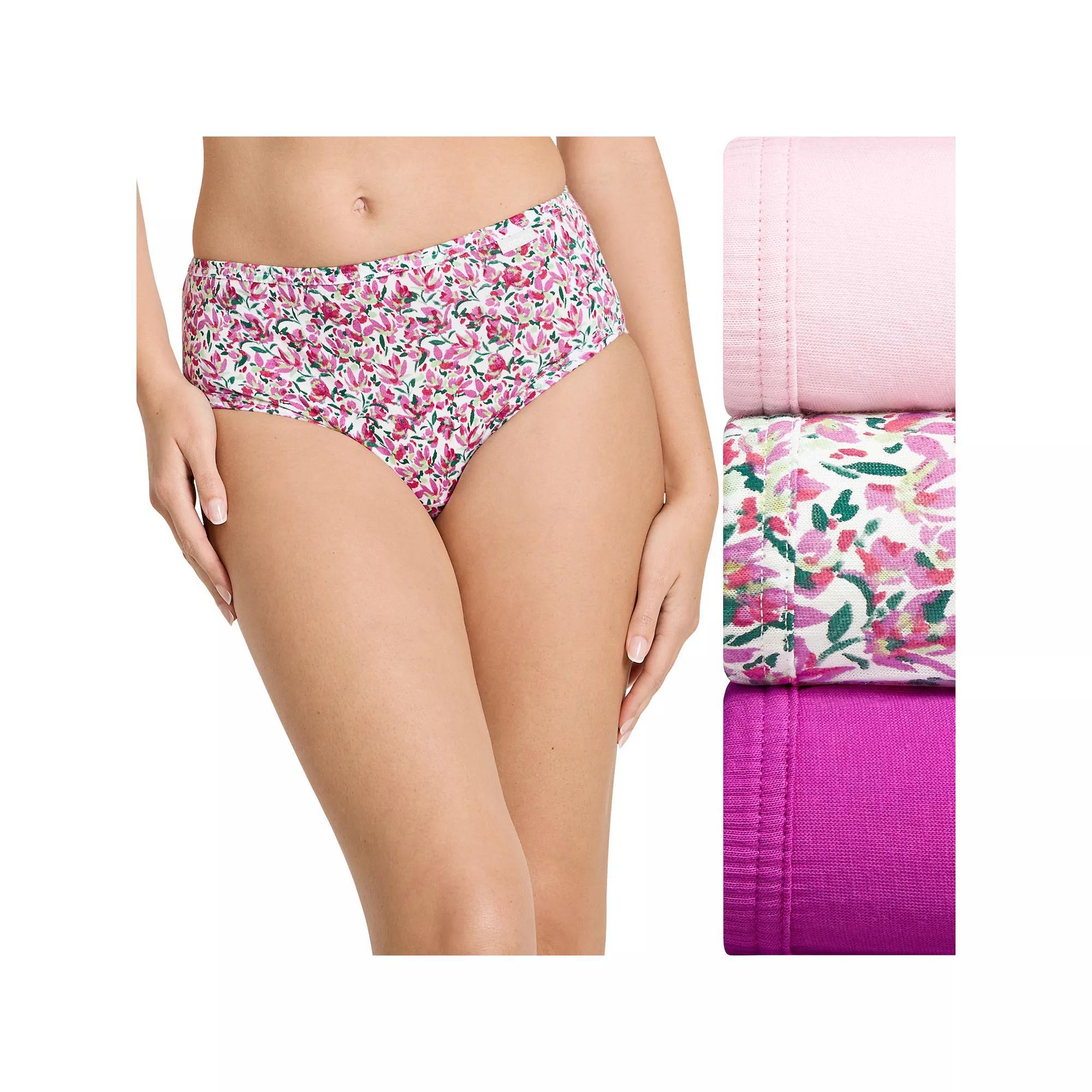 Women's Jockey® Elance 3-Pack Hipster Panty Set 1488, Size: 6, Pretty Meadow Team Product Image