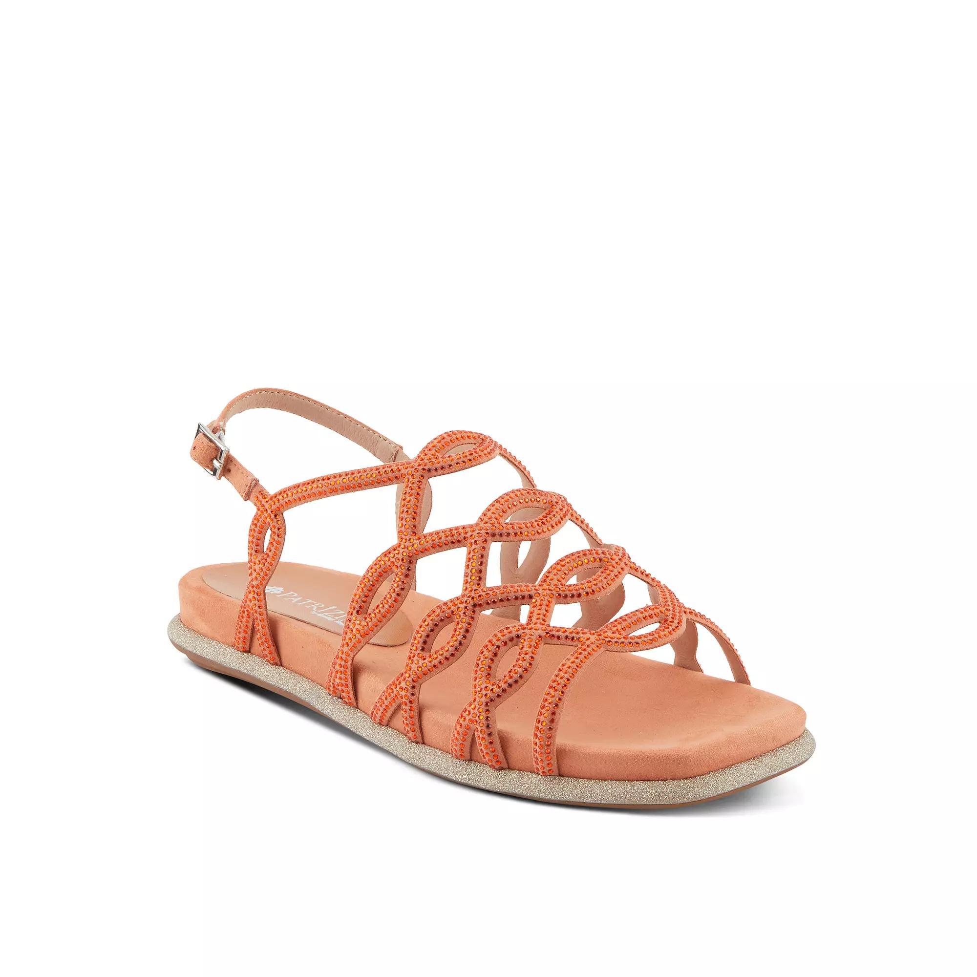 Patrizia Women's Glamgloss Strappy Flat Sandals, Size: 37, Orange Product Image