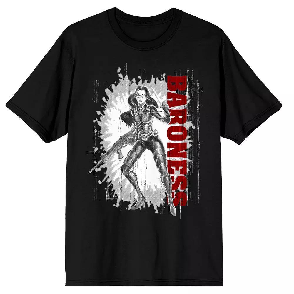 Men's G.I. Joe Baroness Graphic Tee, Size: Large, Black Product Image