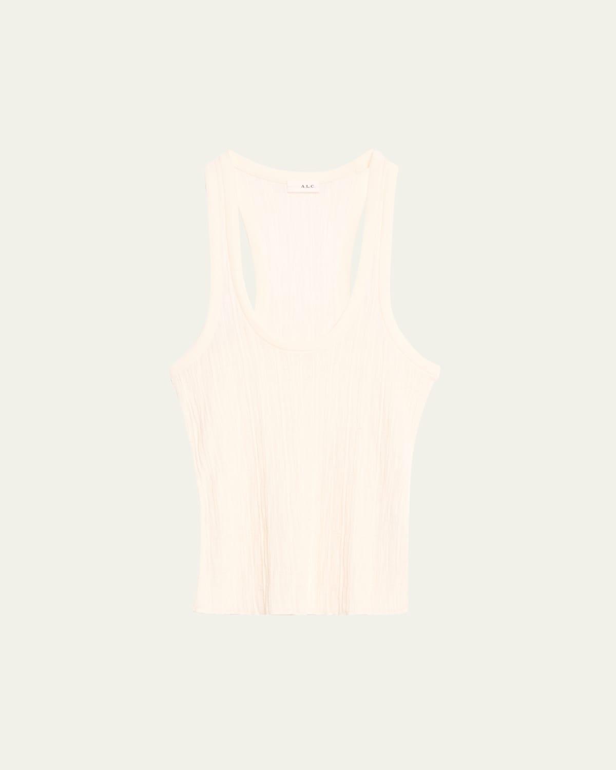 Iris Striped Scoop-Neck Tank Top Product Image