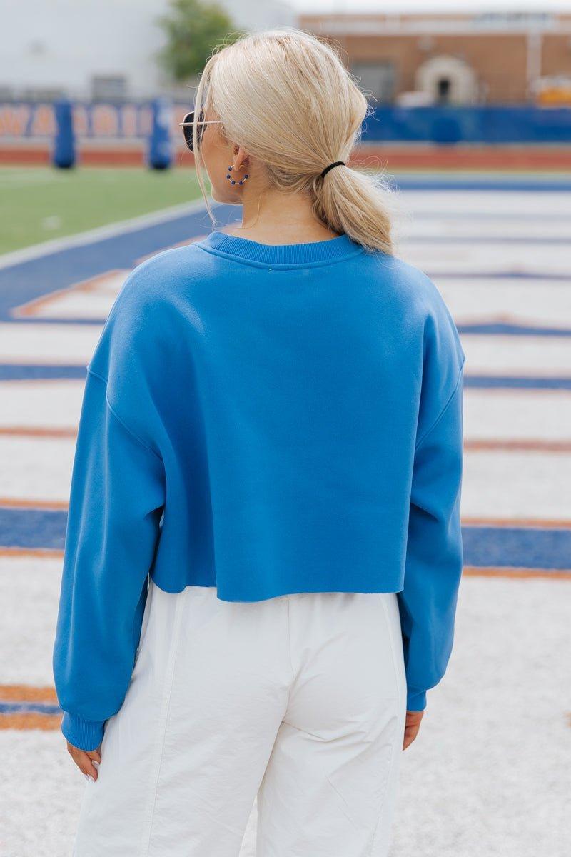 Florida Blue Cropped Sweatshirt - FINAL SALE Product Image