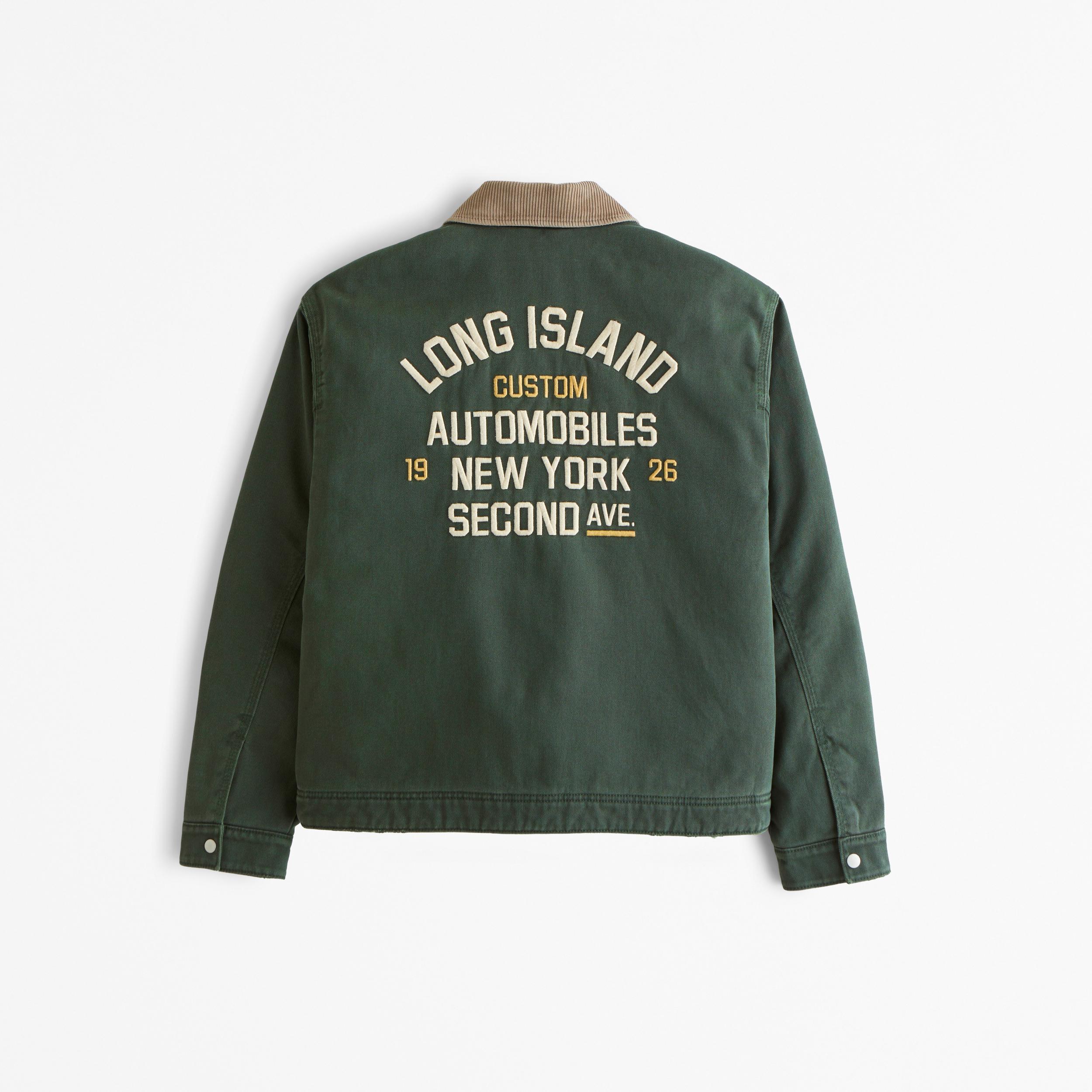 Cropped Zip Workwear Jacket Product Image